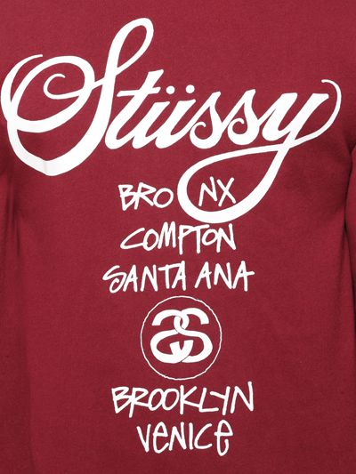 t shirt stussy bordeaux t shirt stussy bordeaux