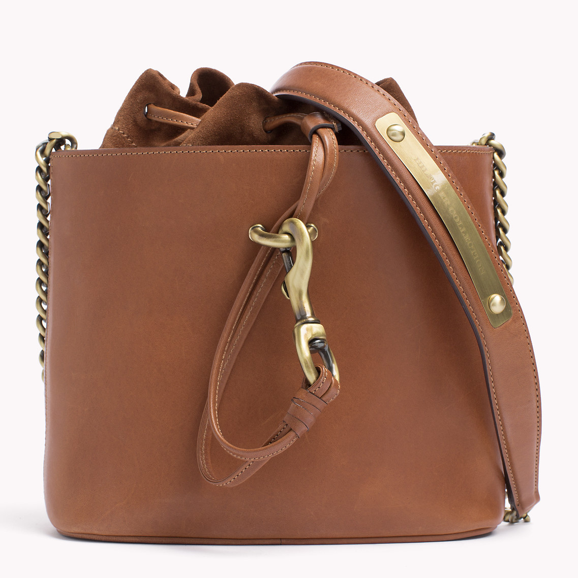 Tommy Hilfiger Small Bucket Bag in Brown - Lyst