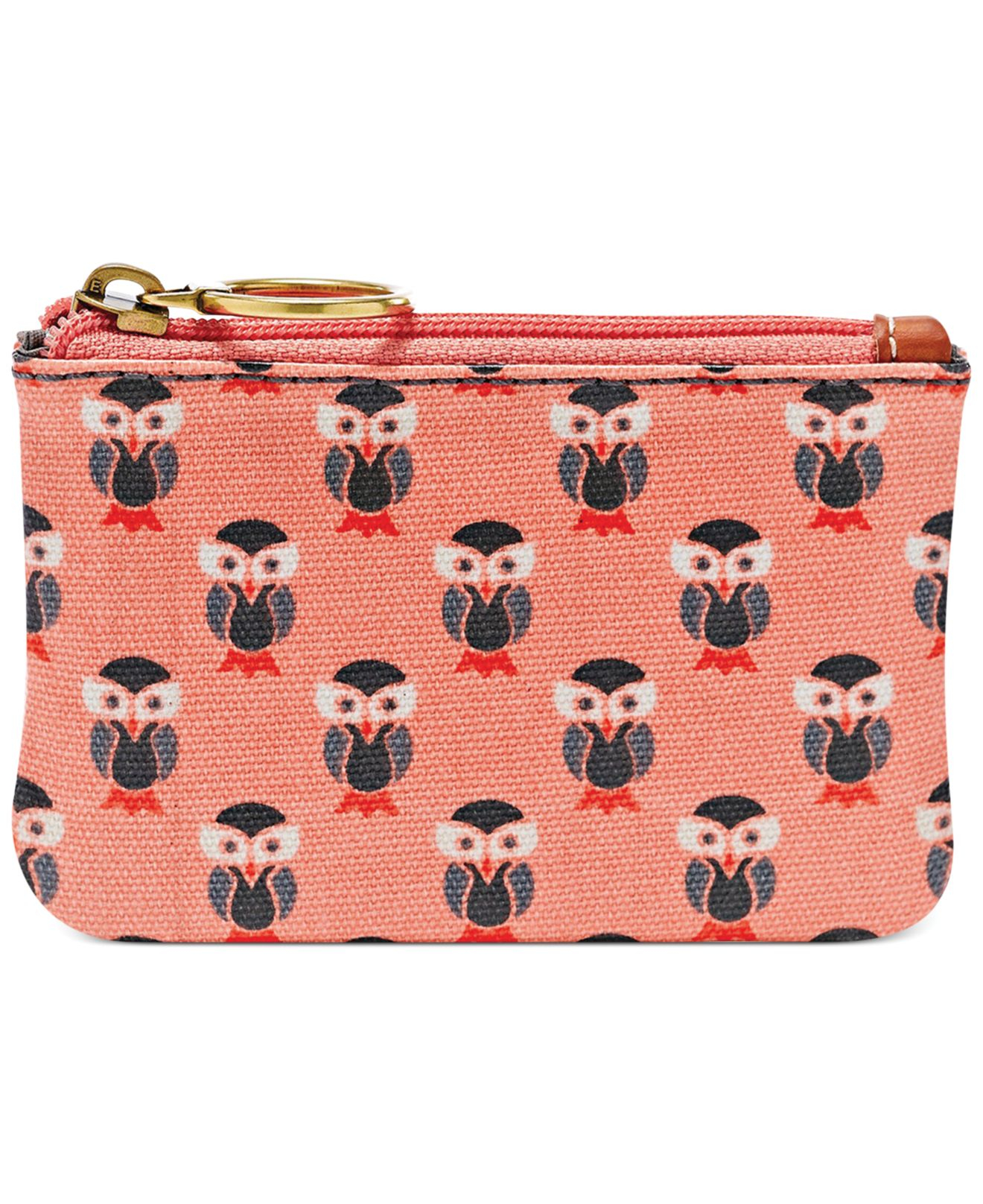 Lyst Fossil Keyper Zip Coin Purse in Pink