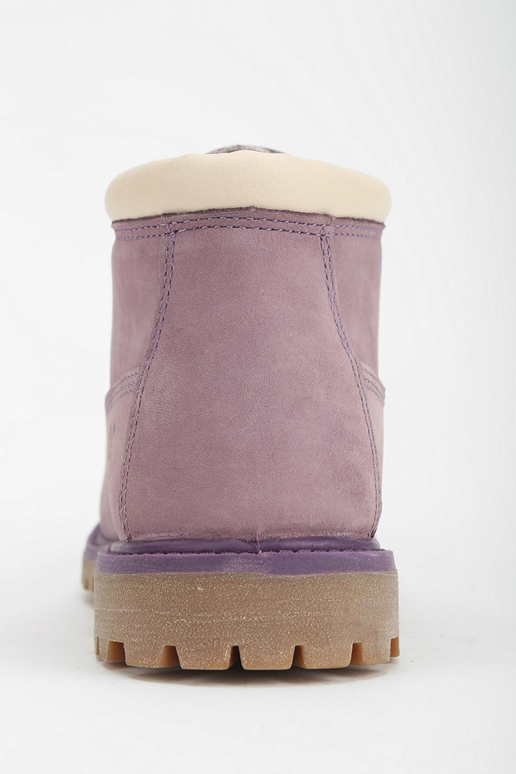 timberland boots white and purple