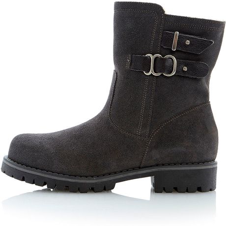 Topshop Rainstorm Faux Fur Lined Cleated Sole Snow Boots By Bertie in ...