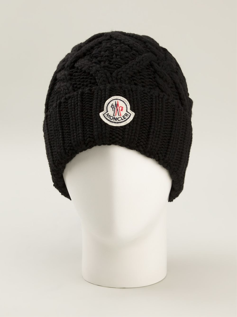 moncler cable knit beanie black moncler cable knit beanie black