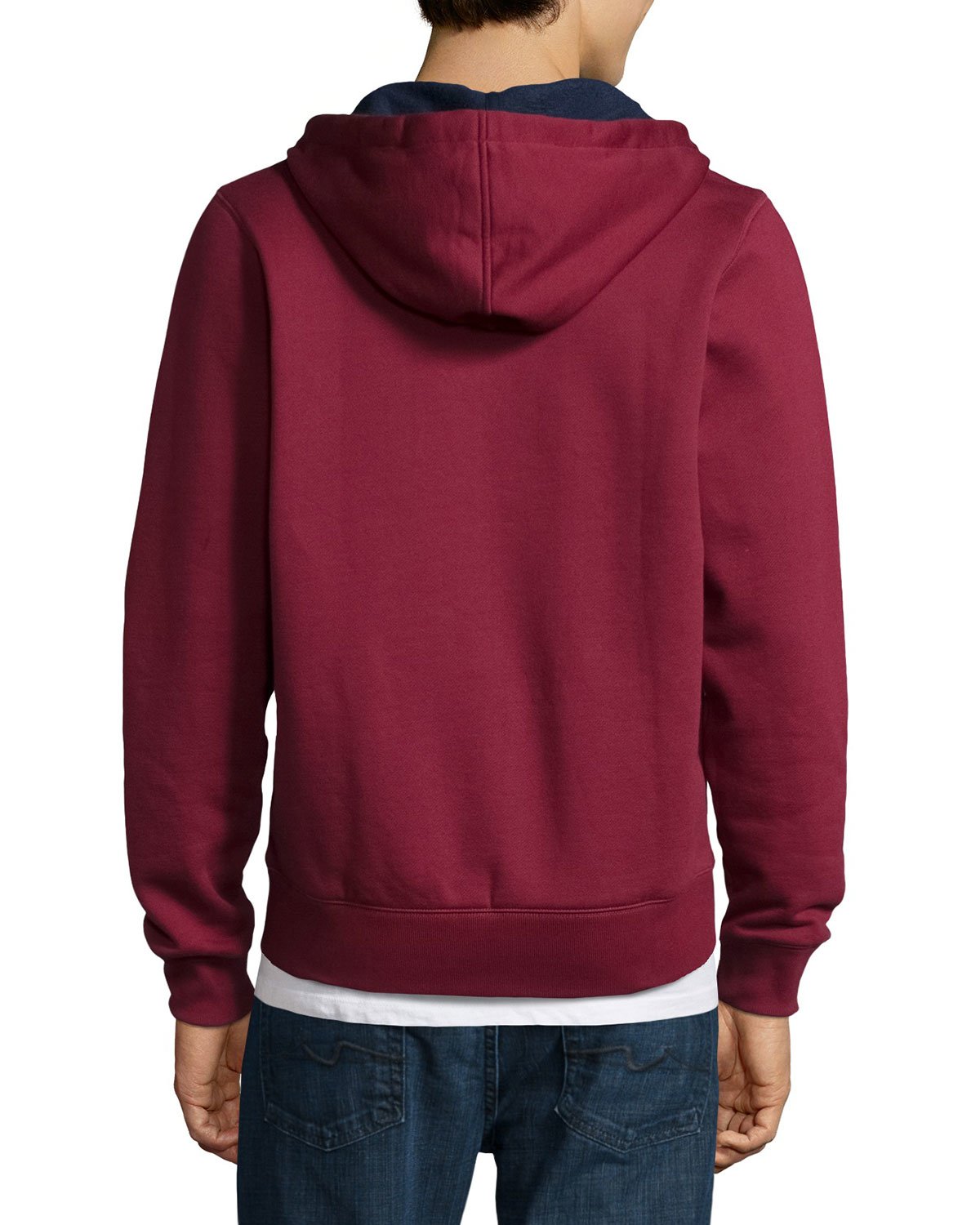 Lyst - Lacoste Full-zip Fleece Hoodie in Red for Men