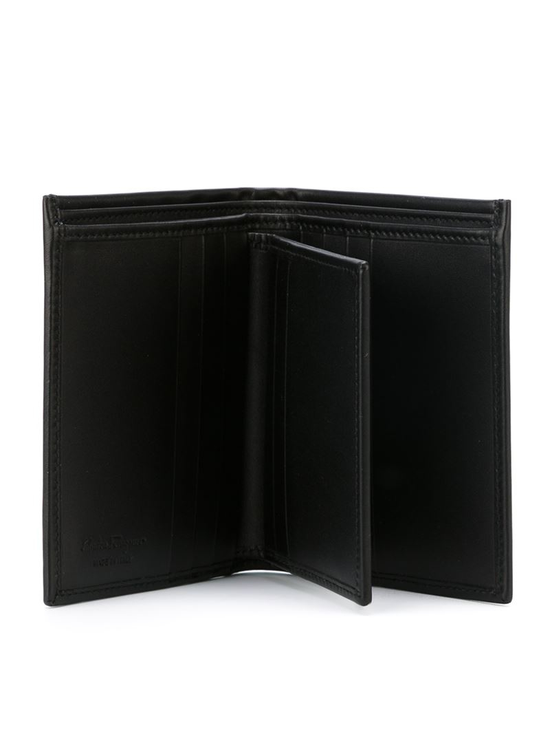 Ferragamo Billfold Wallet in Black for Men | Lyst