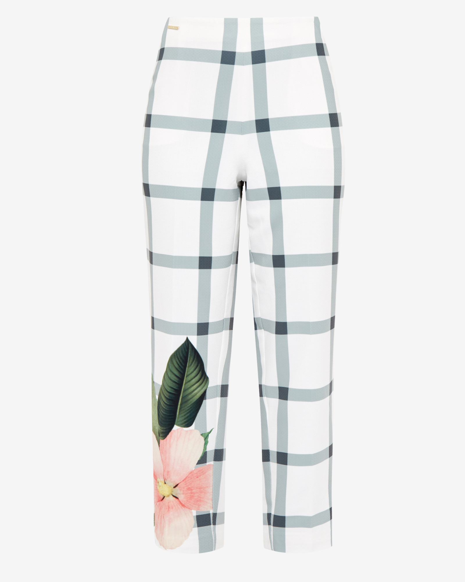 Lyst - Ted Baker Anmari Secret Trellis Cropped Trousers in White