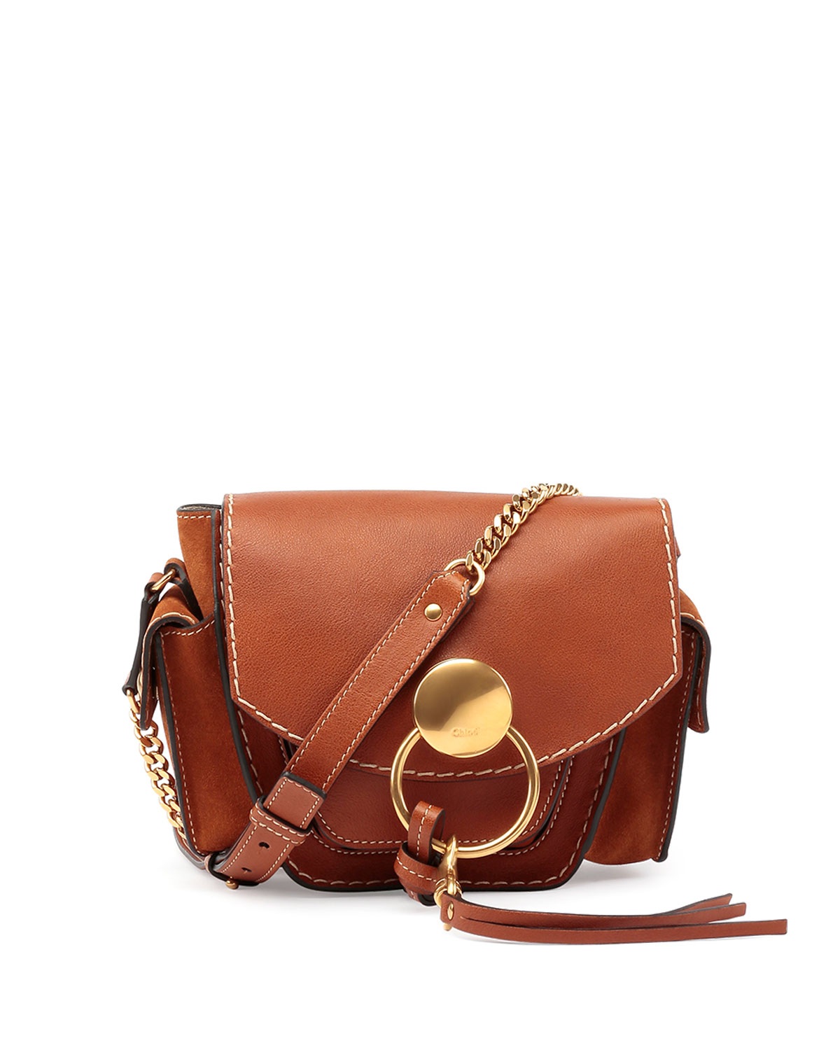 Chlo Jodie Small Leather Camera Bag in Brown (CARAMEL) | Lyst