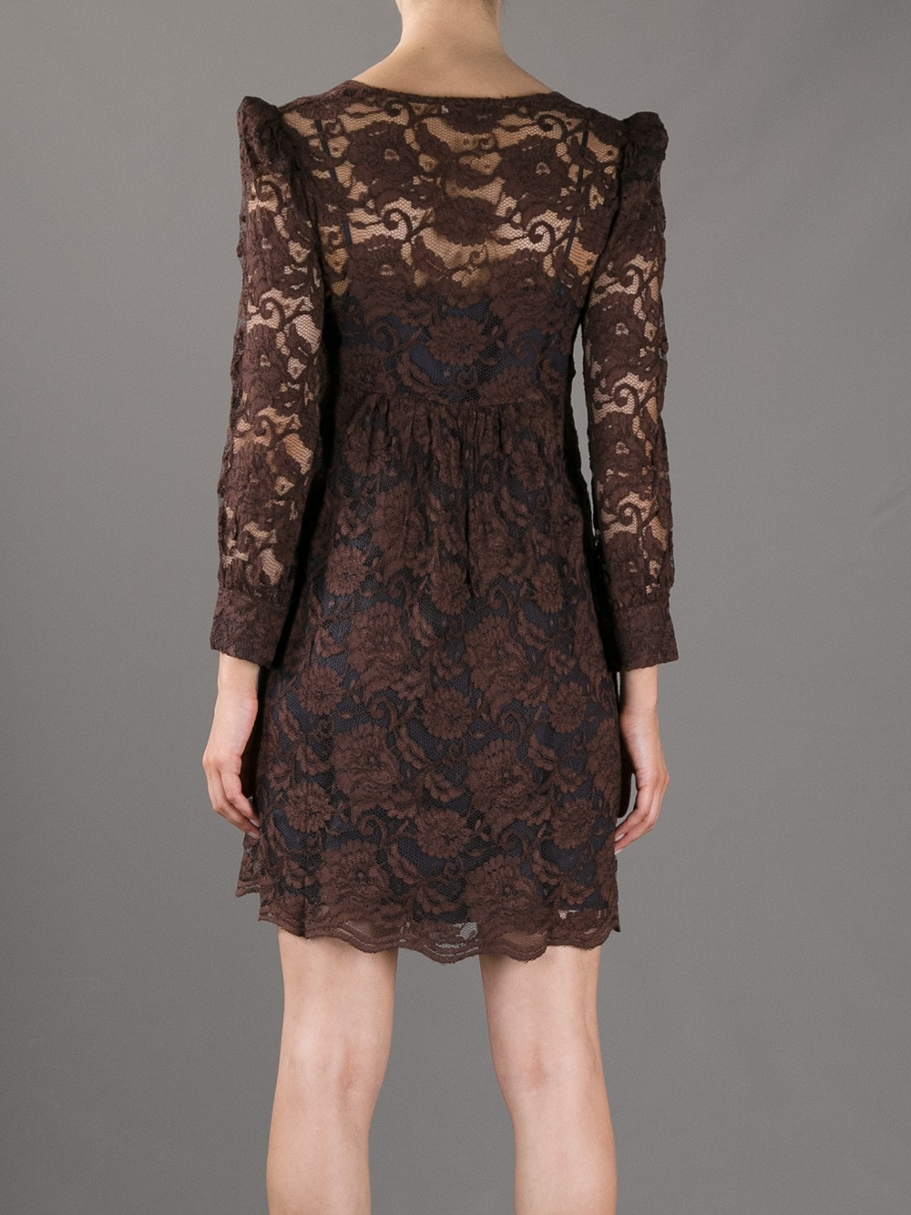 dress - Lace brown dresses video to wear - Lace brown dresses video