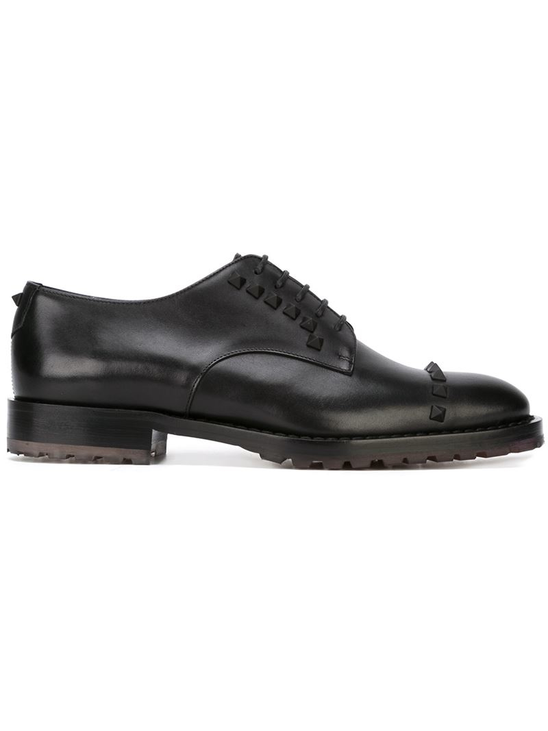 valentino garavani roman stud derby shoes