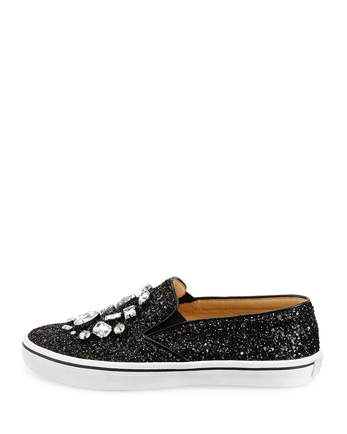Kate spade Slater Glitter & Crystal Slipon Sneaker in Black Lyst