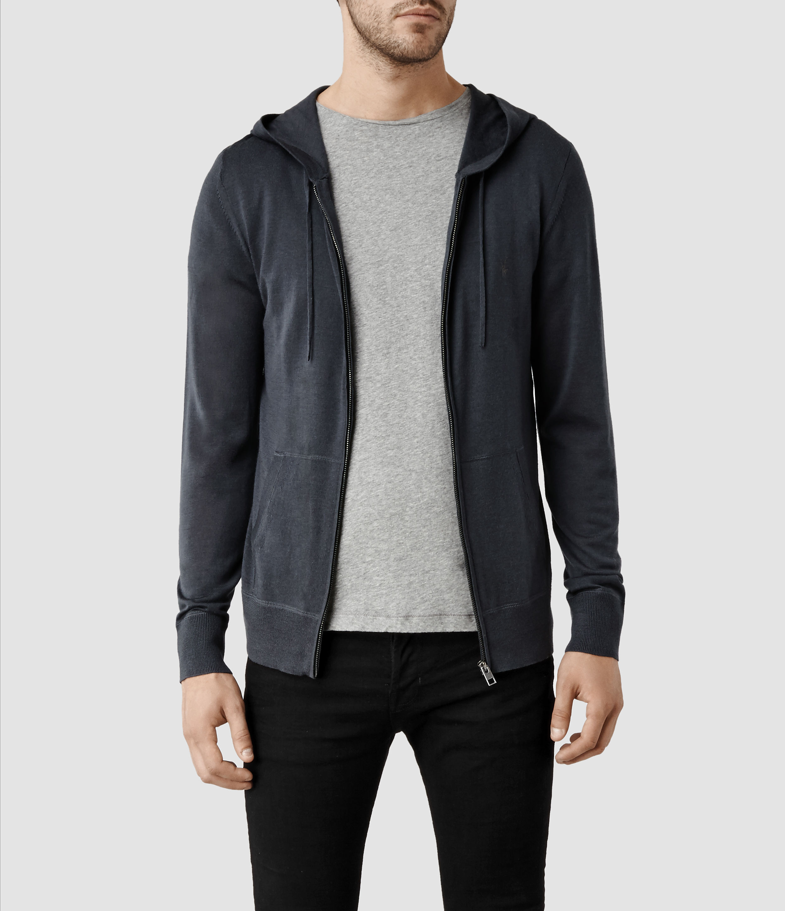 allsaints merino hoodie