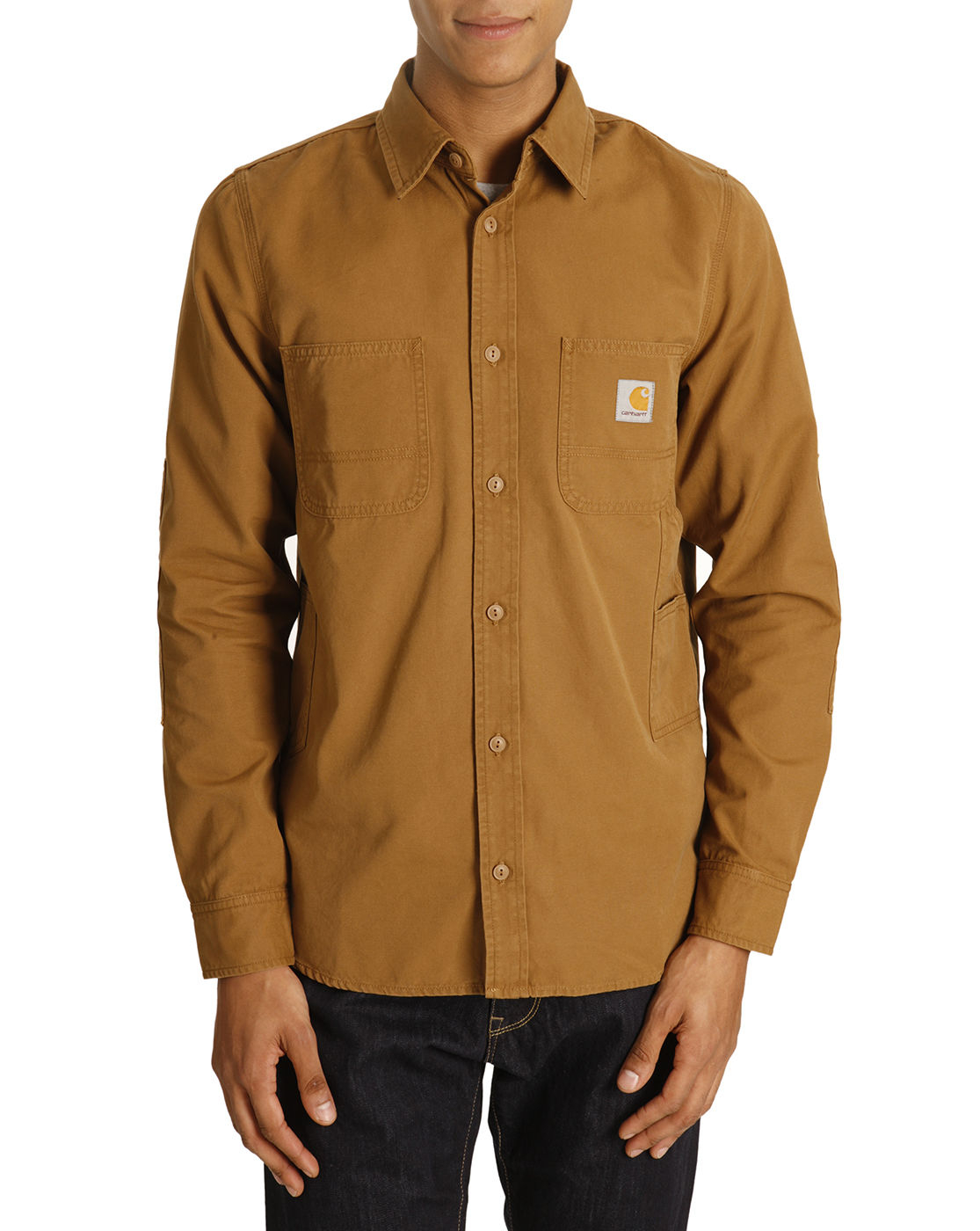 Carhartt Motor Brown Shirt in Brown for Men | Lyst