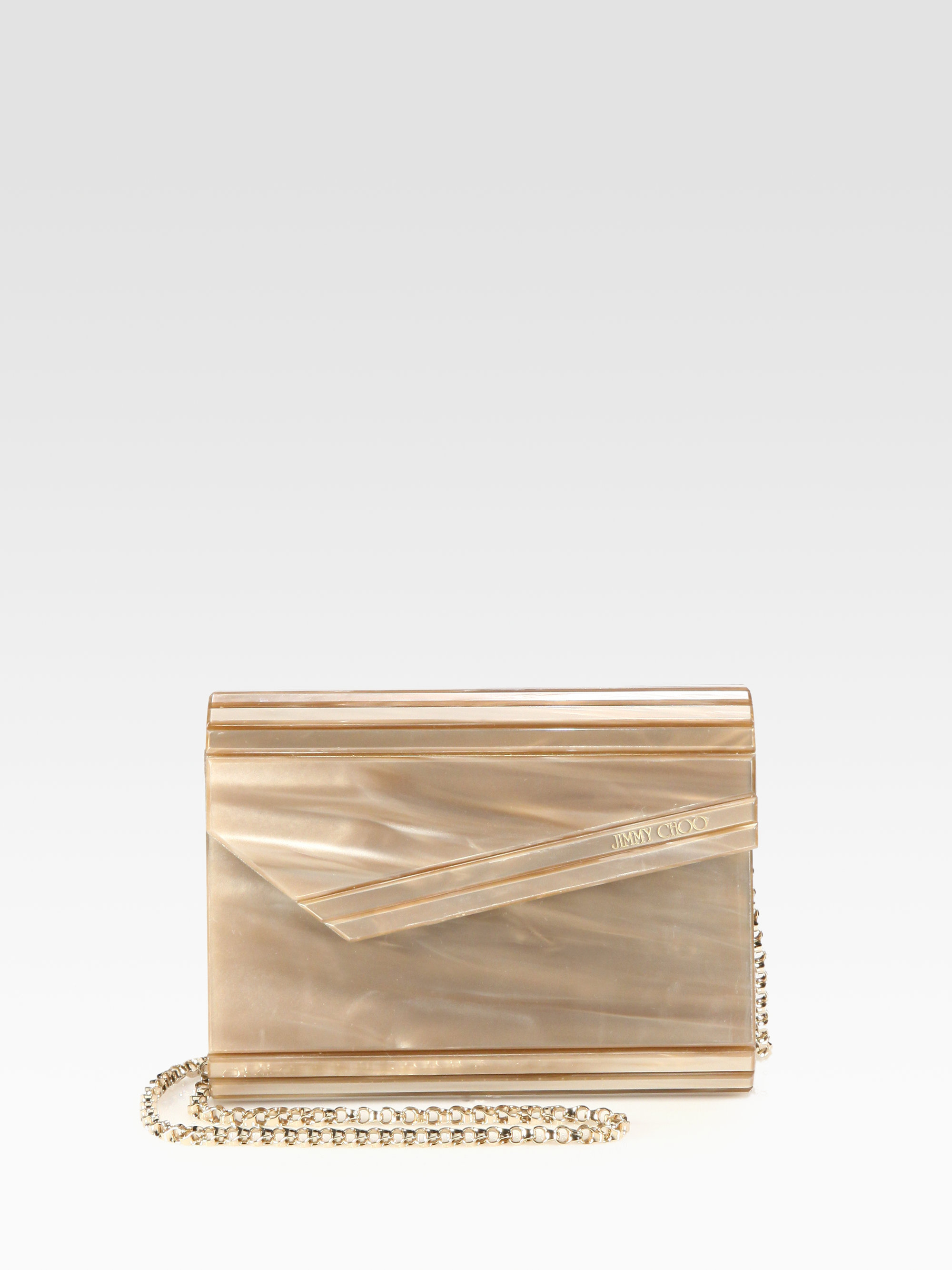 Lyst Jimmy Choo Candy Petrol Acrylic Clutch