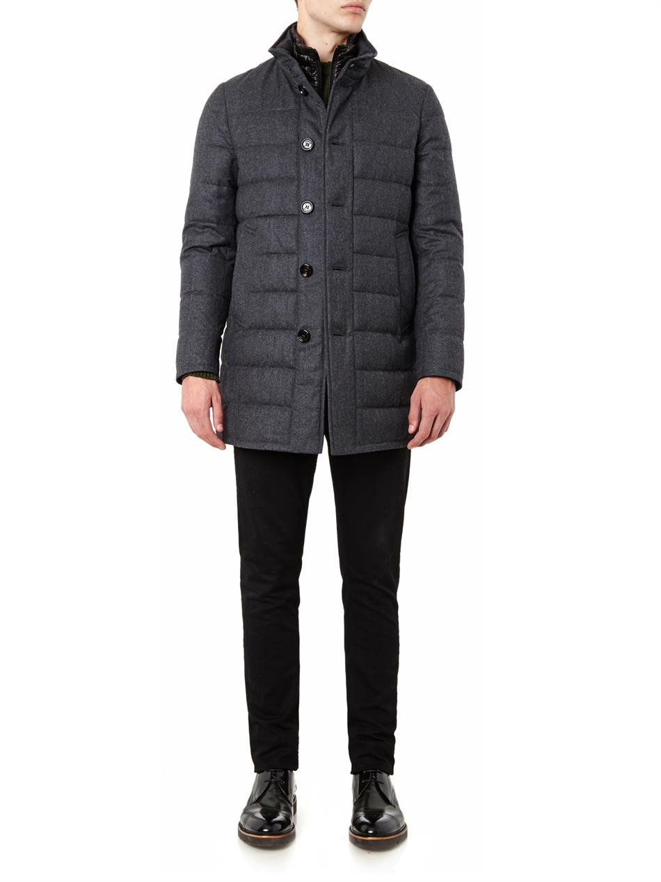 moncler vallier wool-flannel down coat moncler vallier wool-flannel down coat