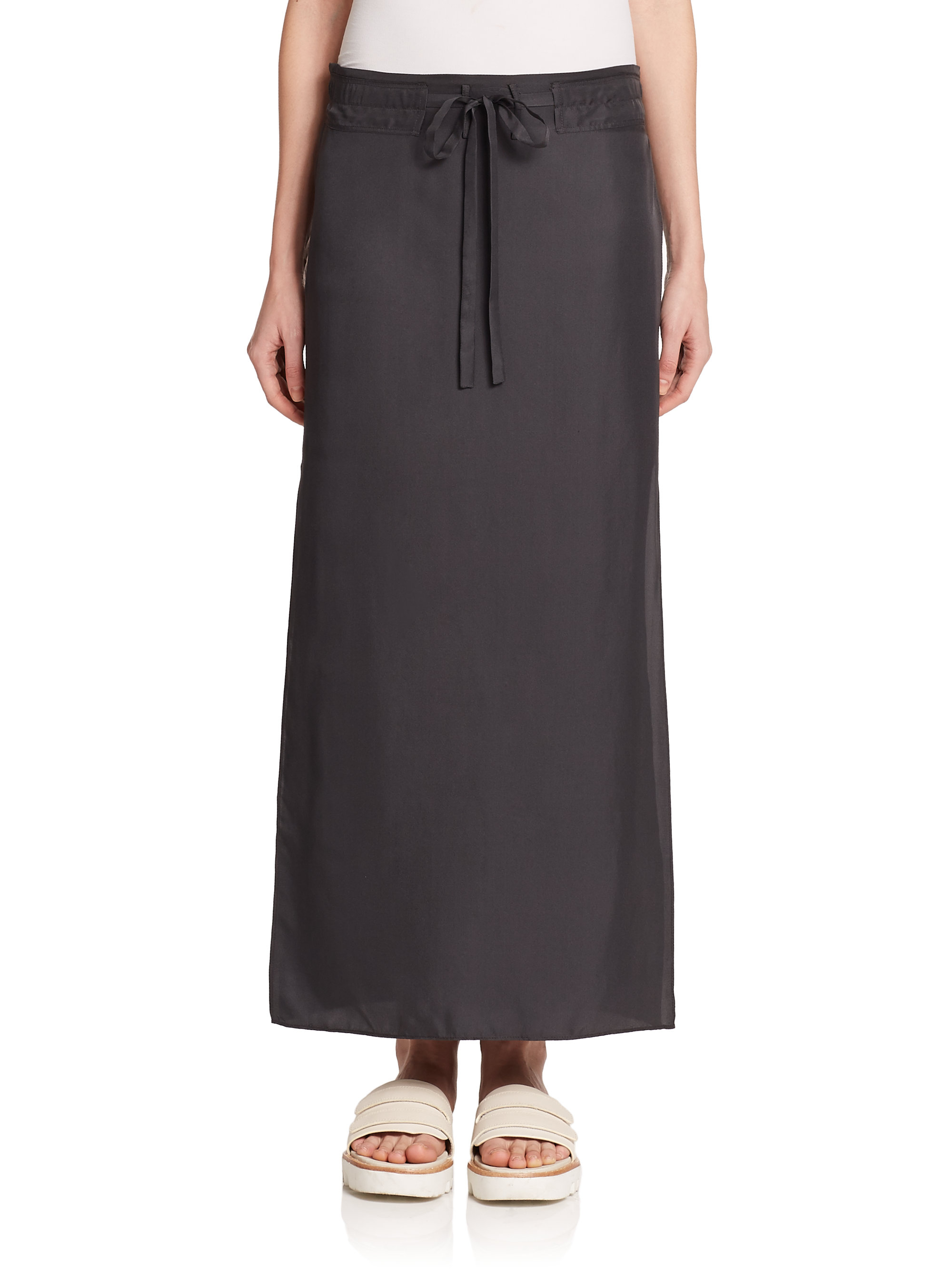 drawstring maxi