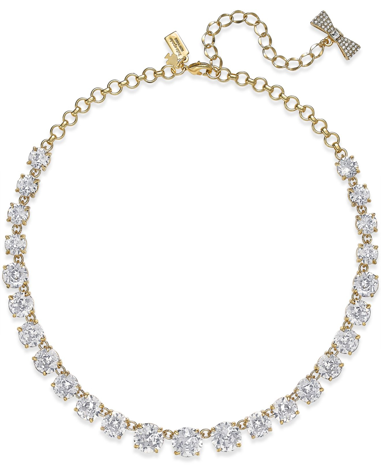 Lyst - Kate spade new york 12k Gold-plated Crystal Necklace in Metallic