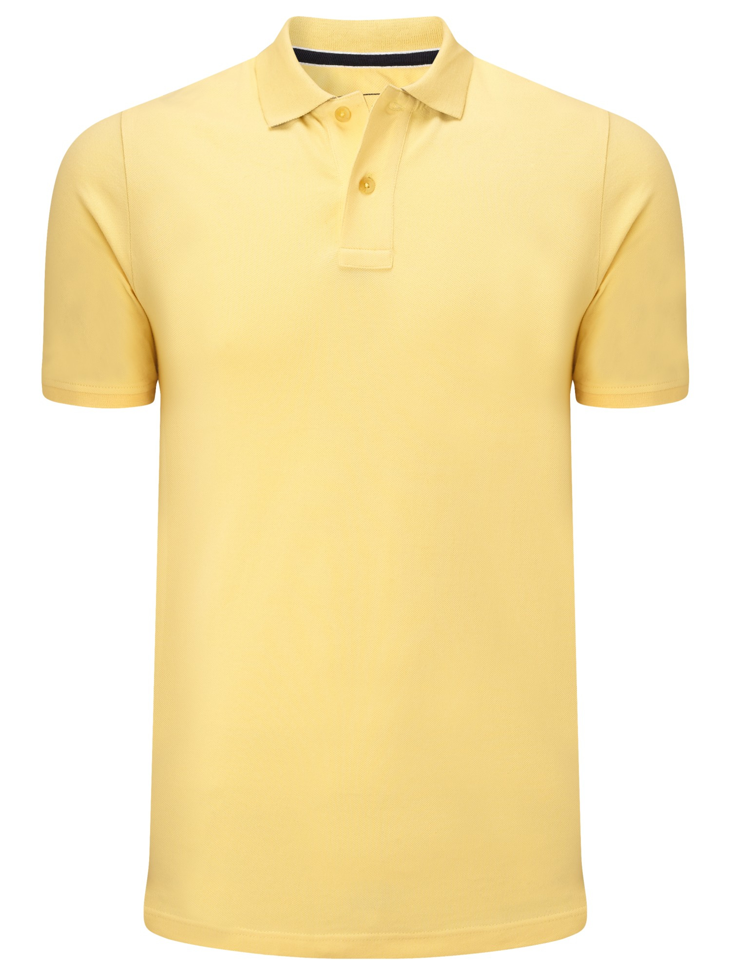 John lewis Organic Cotton Short Sleeve Polo Shirt in Yellow for Men | Lyst