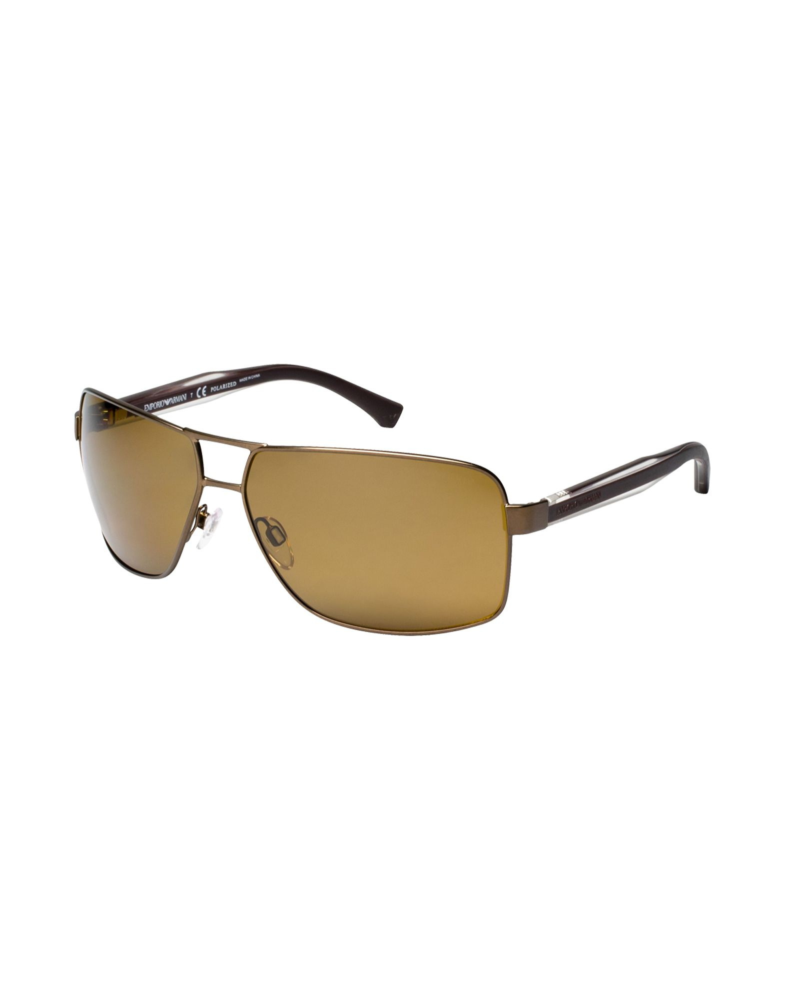 Emporio armani Sunglasses in Brown for Men (Dark brown) | Lyst