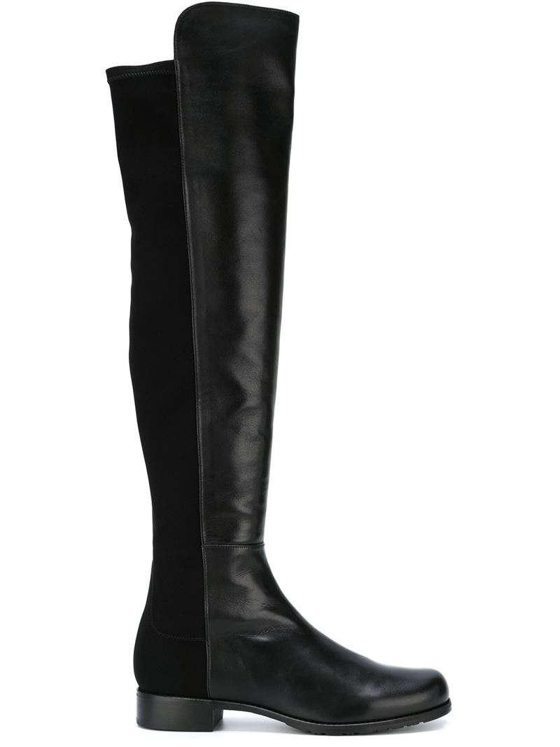 stuart weitzman black thigh high boots