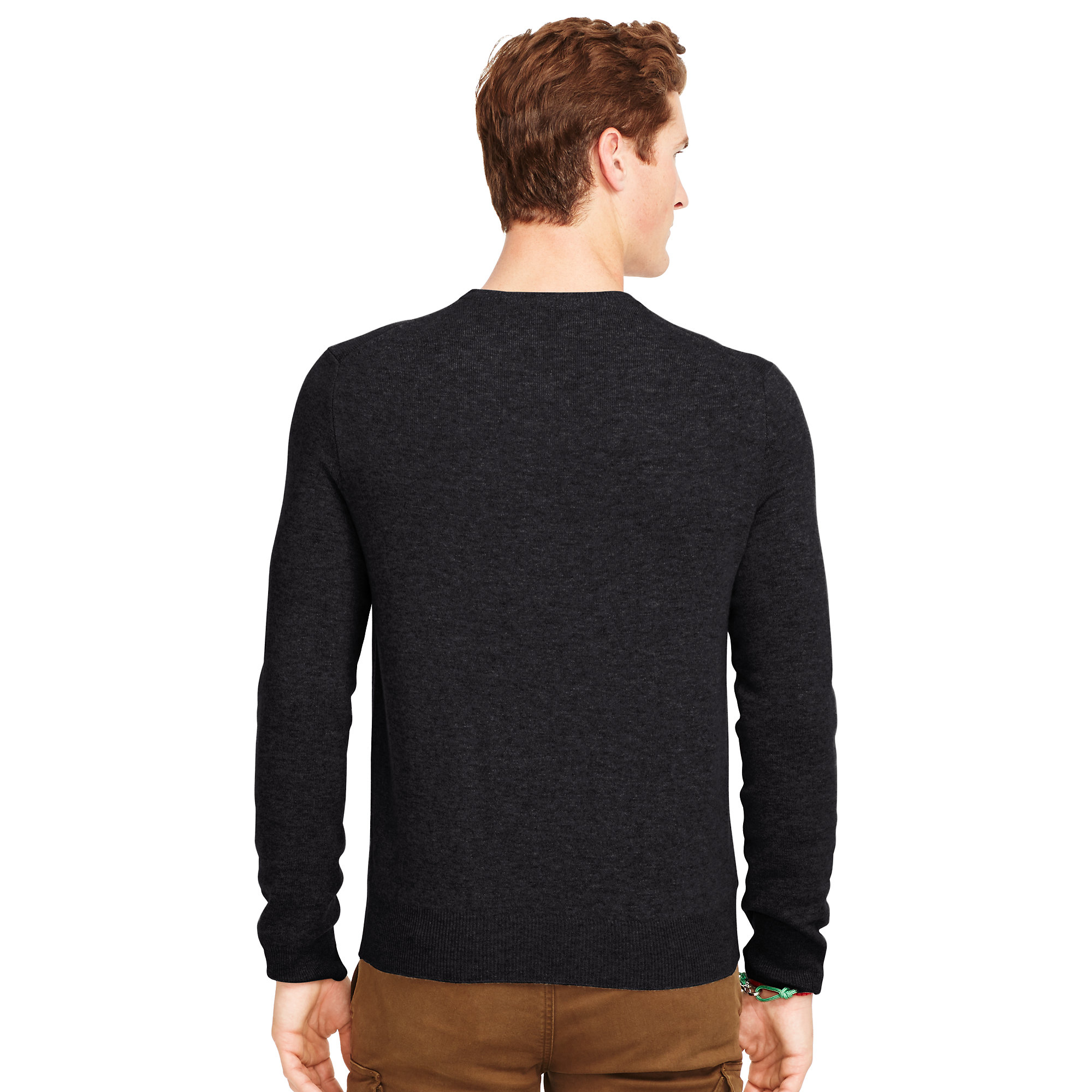 Lyst Polo  Ralph Lauren Wool Crewneck  Sweater in Black 
