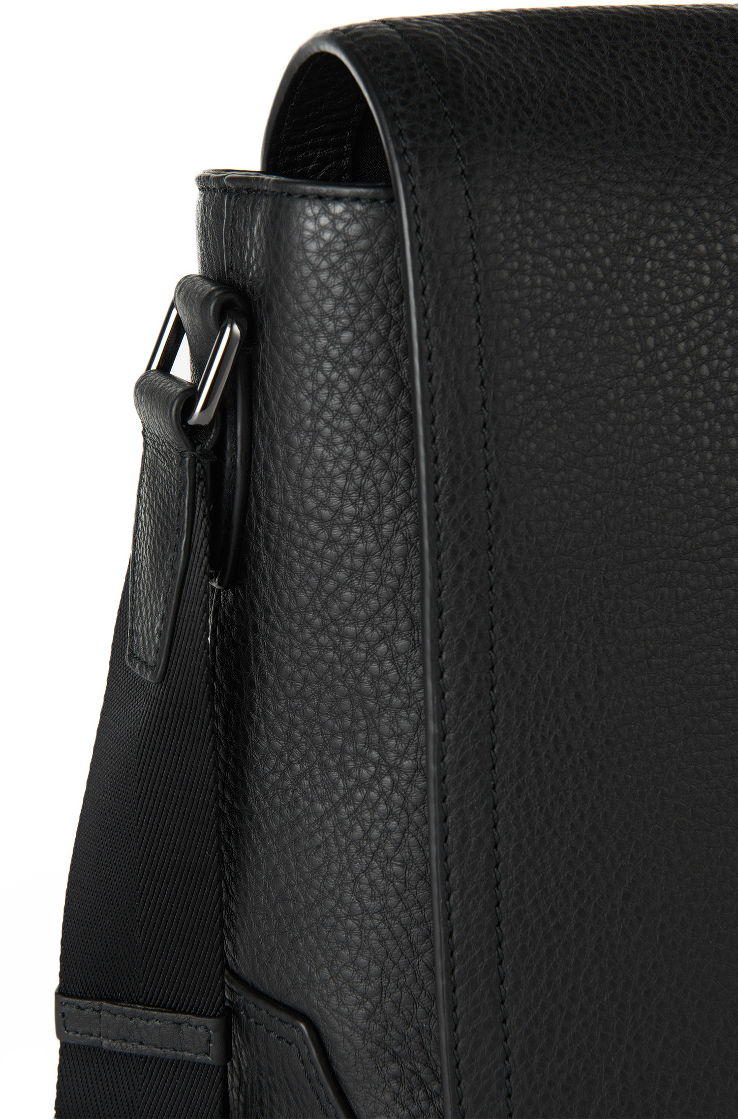 Lyst - BOSS 'glenk' | Leather Messenger Bag With Adjustable Strap in ...