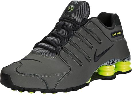 Nike Shox Nz Eu Trainers in Gray for Men (grey/lime) | Lyst