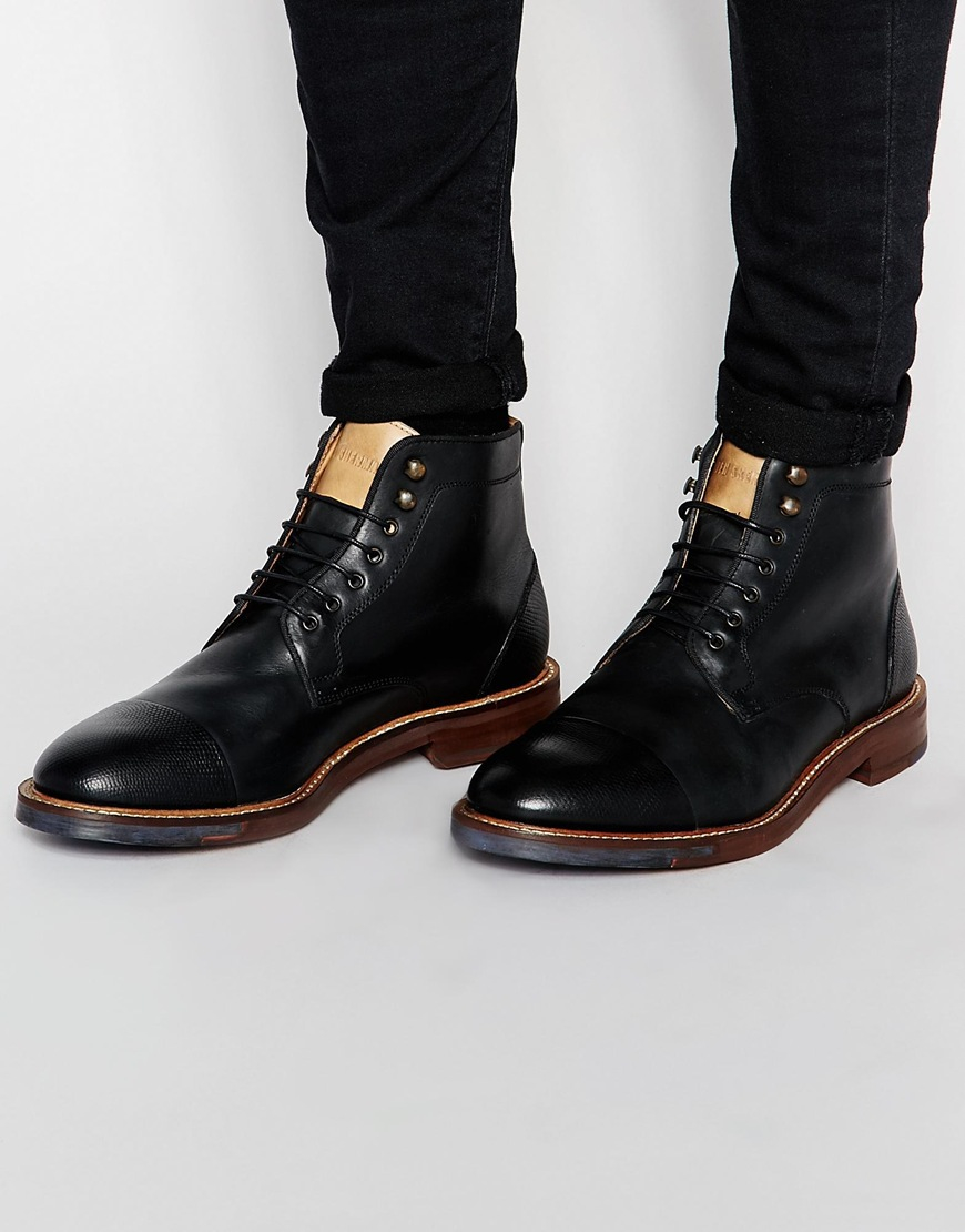 Lyst - Ben Sherman Lace Up Boots in Black for Men