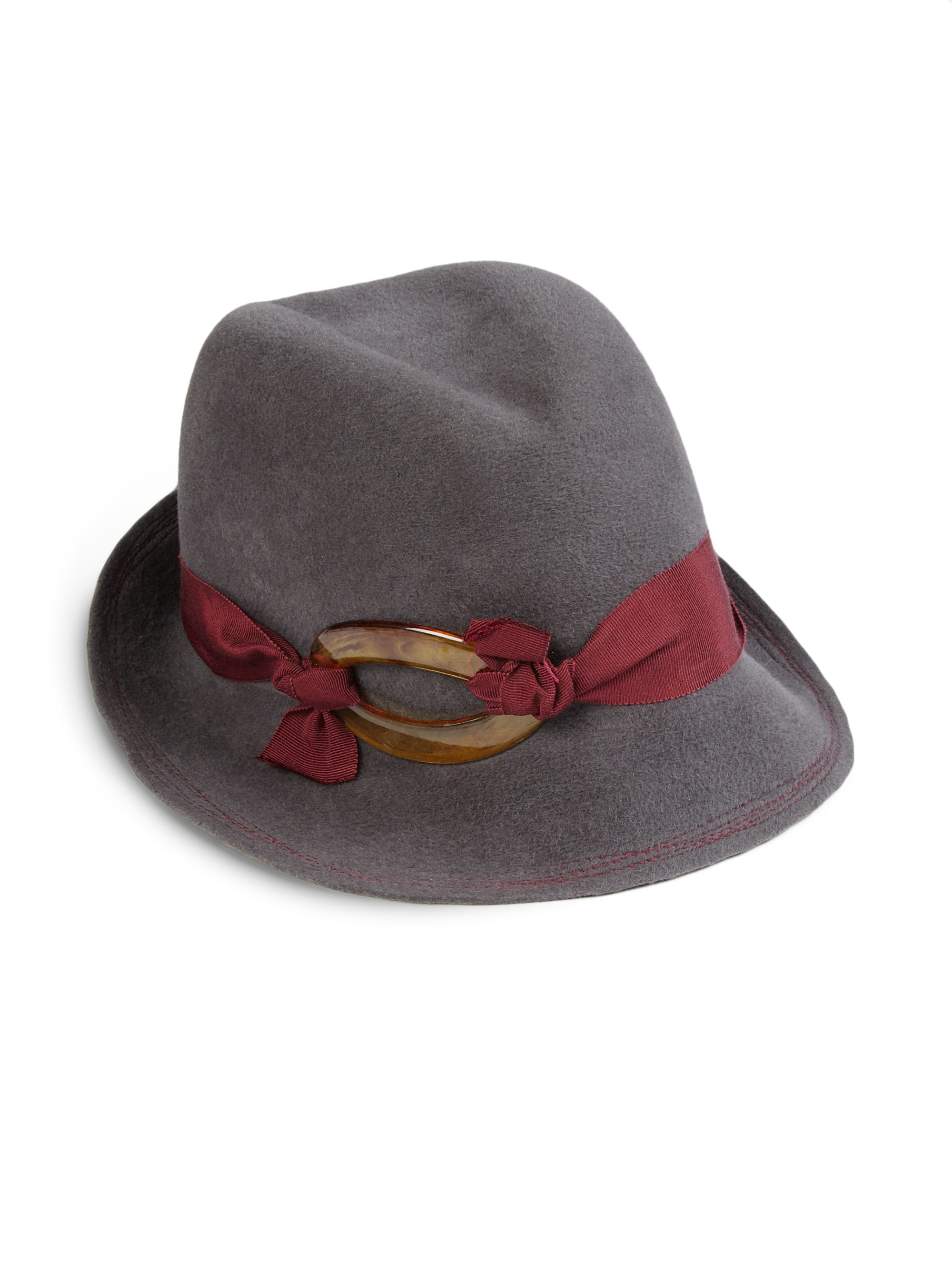 Lola Gray Winter Barrette Cloche Hat Lyst