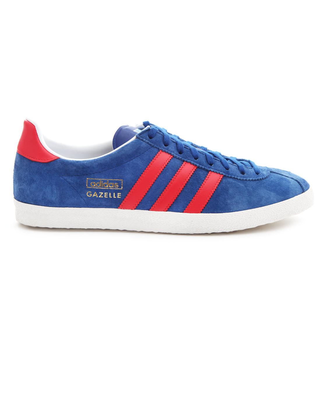 Adidas Gazelle Og Red and Blue Contrasting Suede Sneakers in Blue for ...