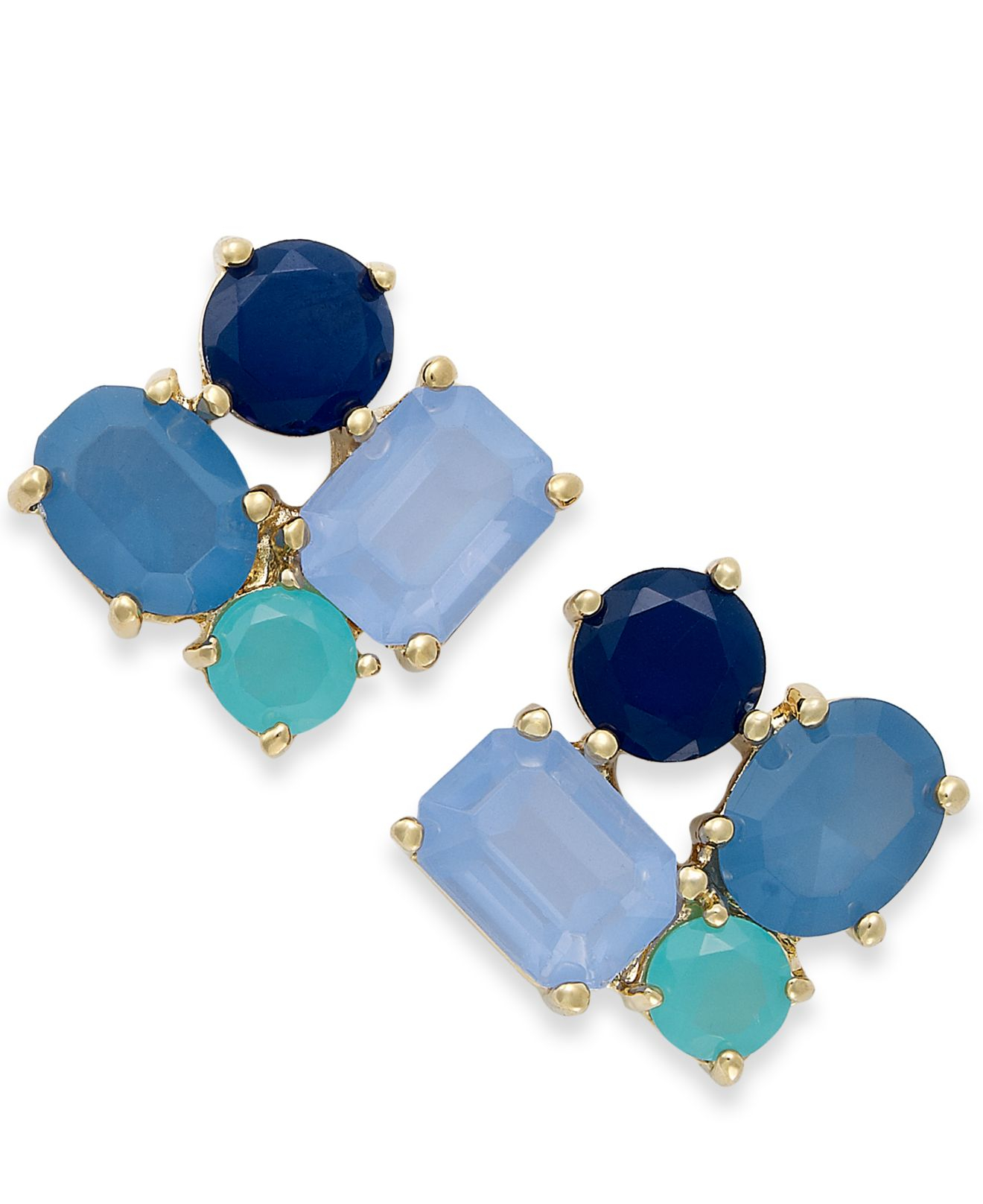 Lyst Kate Spade New York Goldtone Cer Stud Earrings Gallery