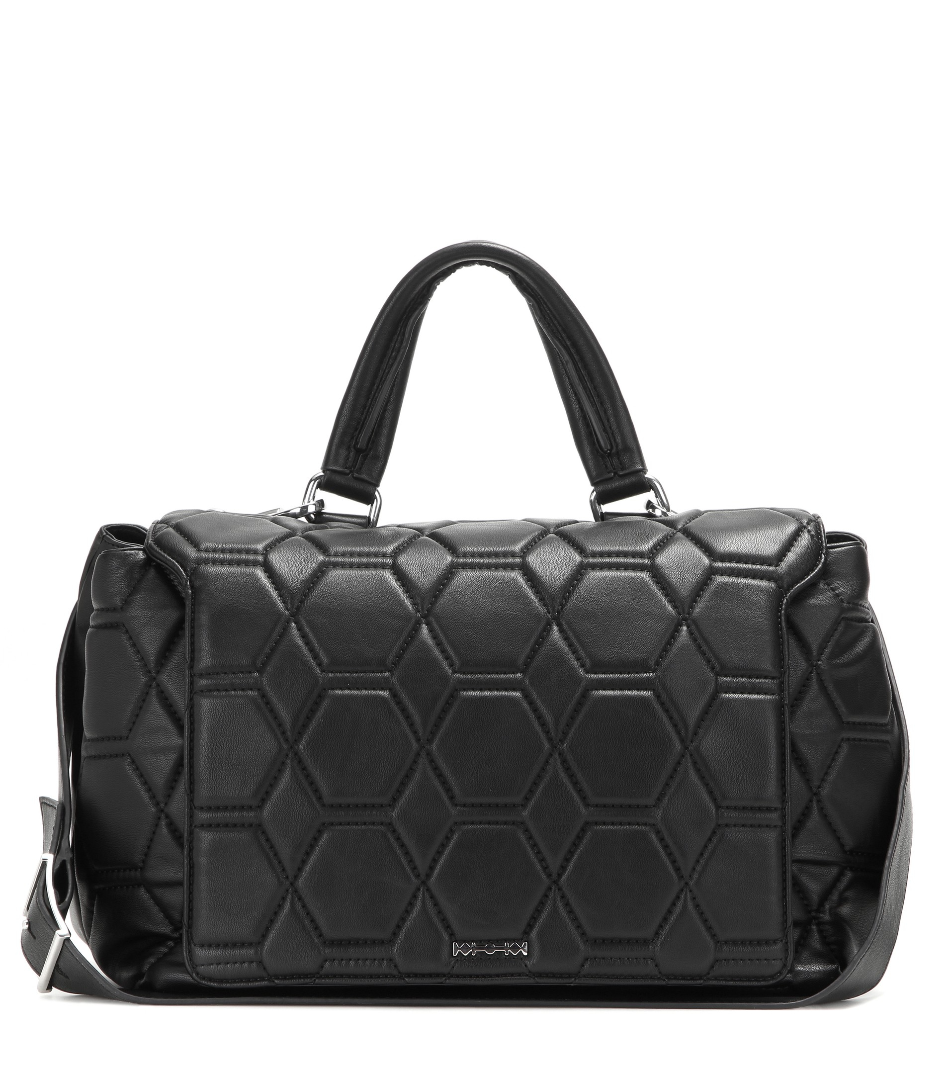 Lyst - McQ Quilted Leather Shoulder Bag in Black