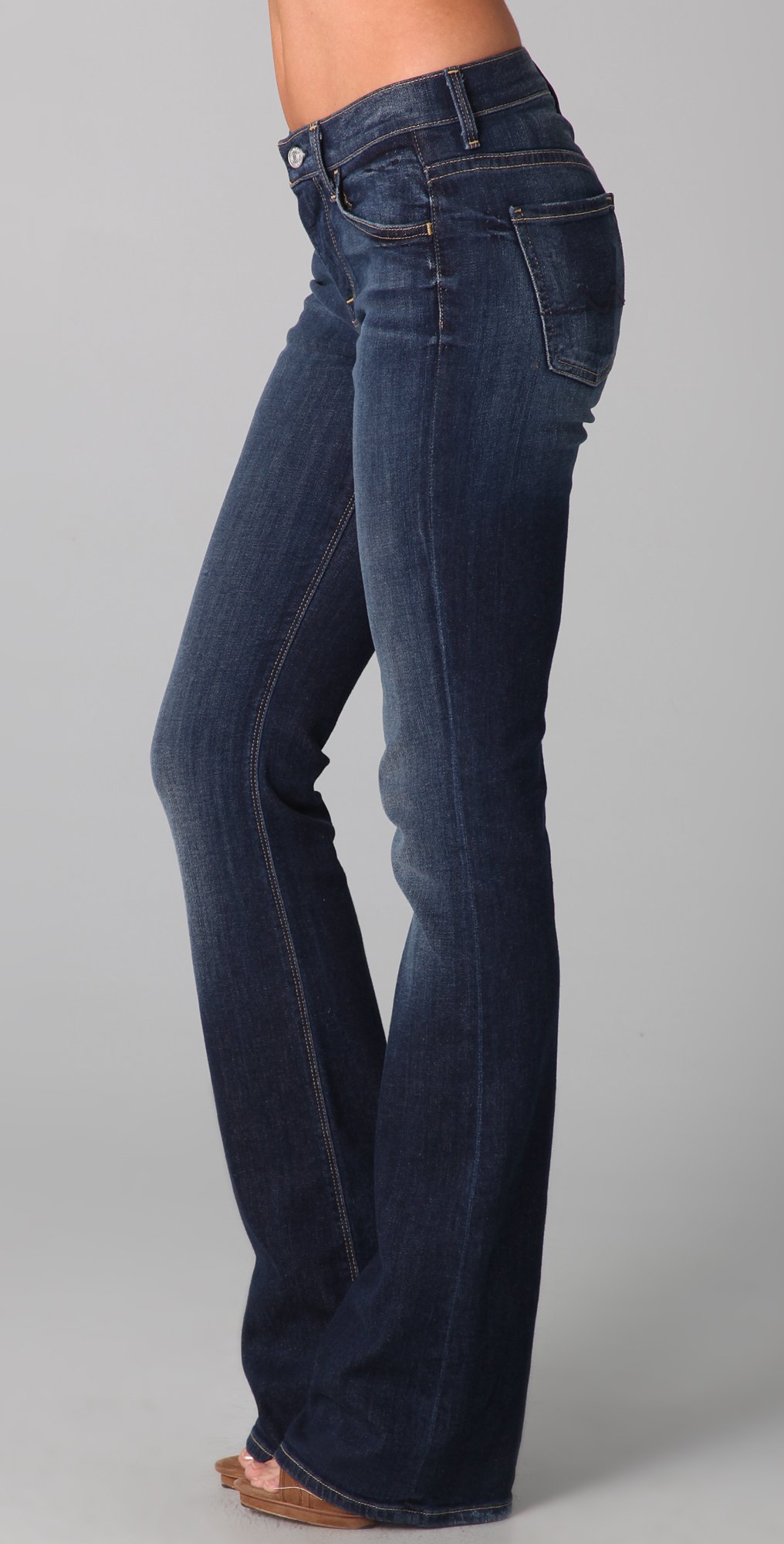 7 For All Mankind High Waist Boot Cut Jeans In Blue Lyst 4642