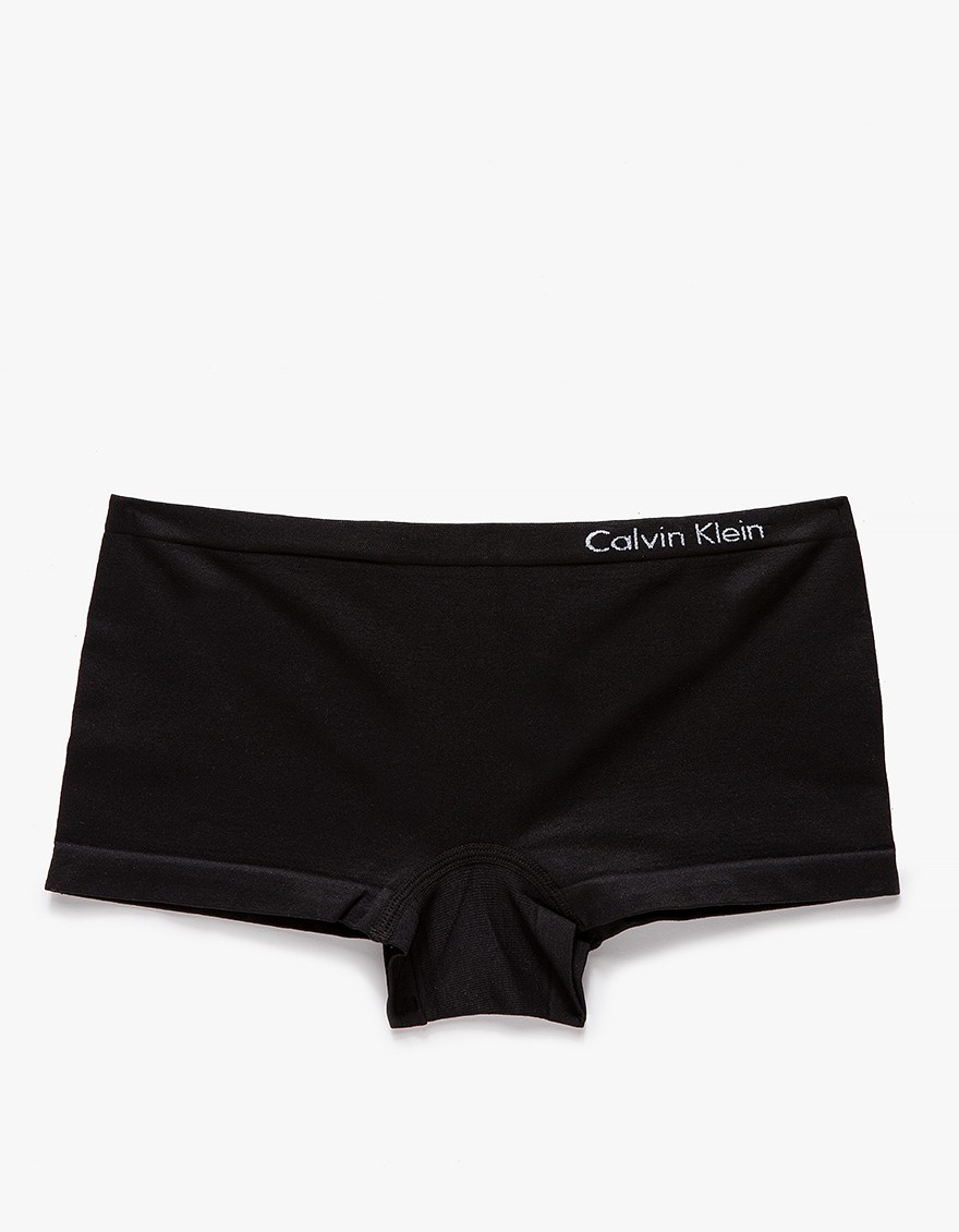 Lyst Calvin Klein Pure Seamless Boyshort in Black