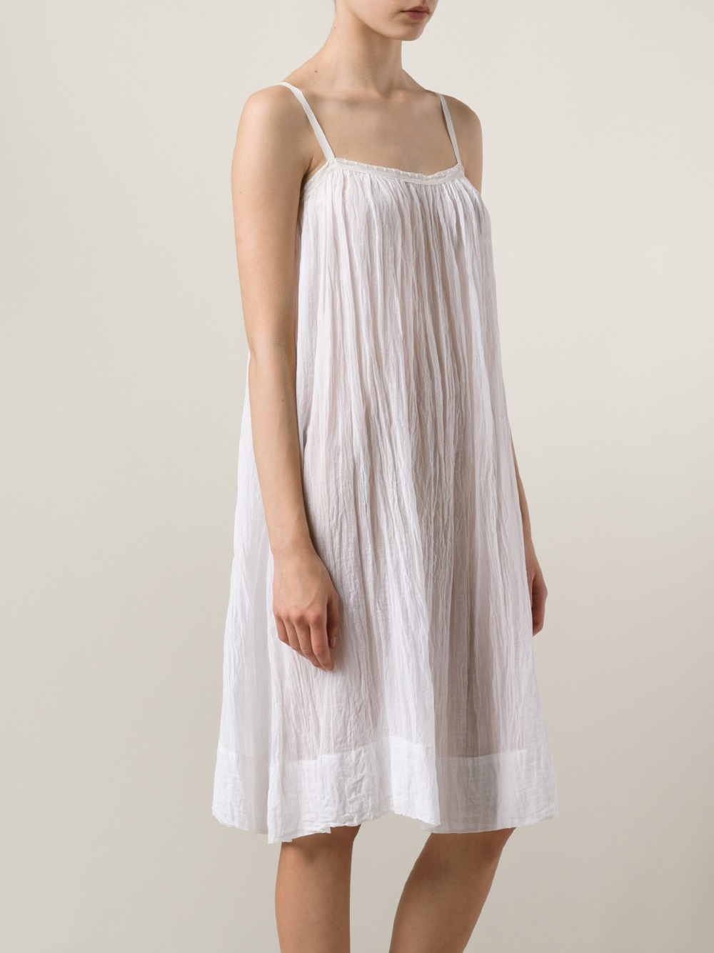 white chemise outfit