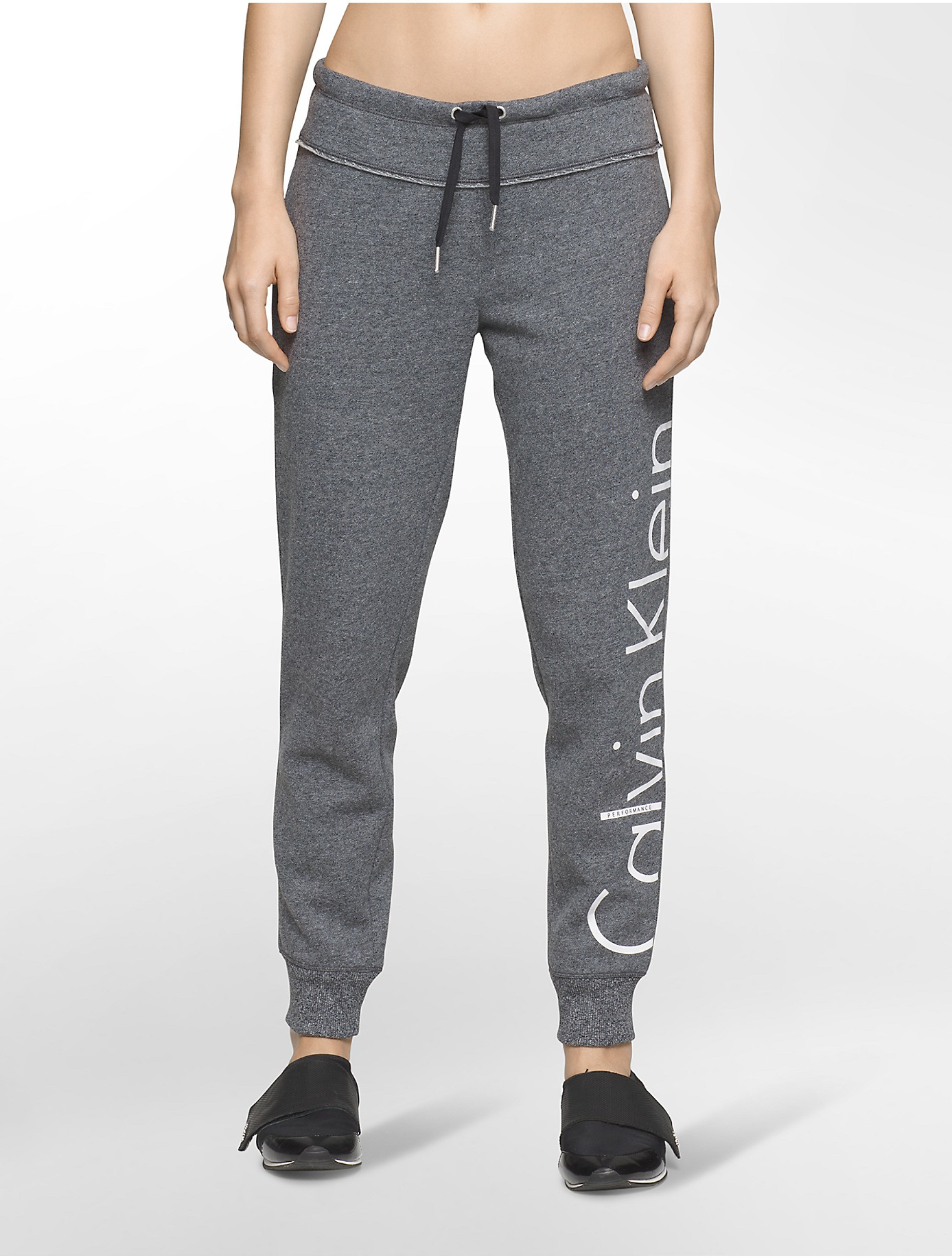 Calvin klein Performance Slim Fit Sweatpants in Gray | Lyst