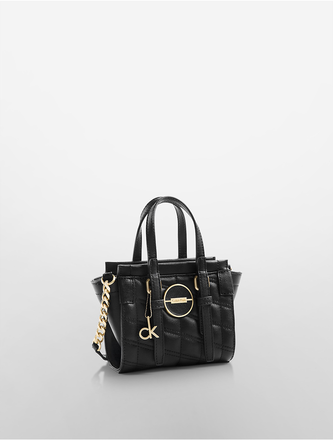 Lyst Calvin Klein Gemma Micro Satchel Crossbody Tote In Black Gallery Women S Calvin Klein