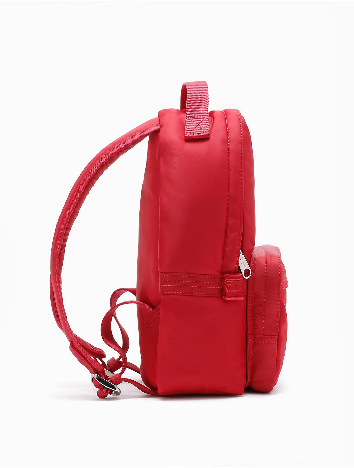 Lyst Calvin Klein Monogram Logo Nylon Twill Campus Backpack in Red