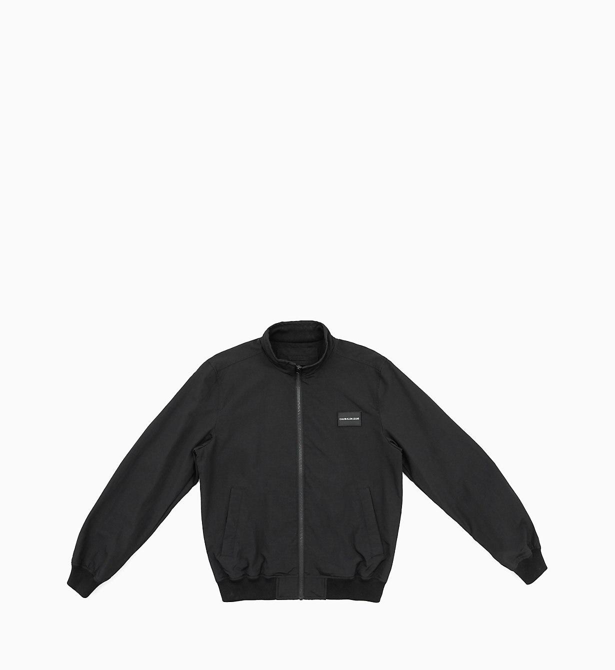 Calvin Klein Synthetic Nylon Zip Up Jacket in Black for Men - Lyst