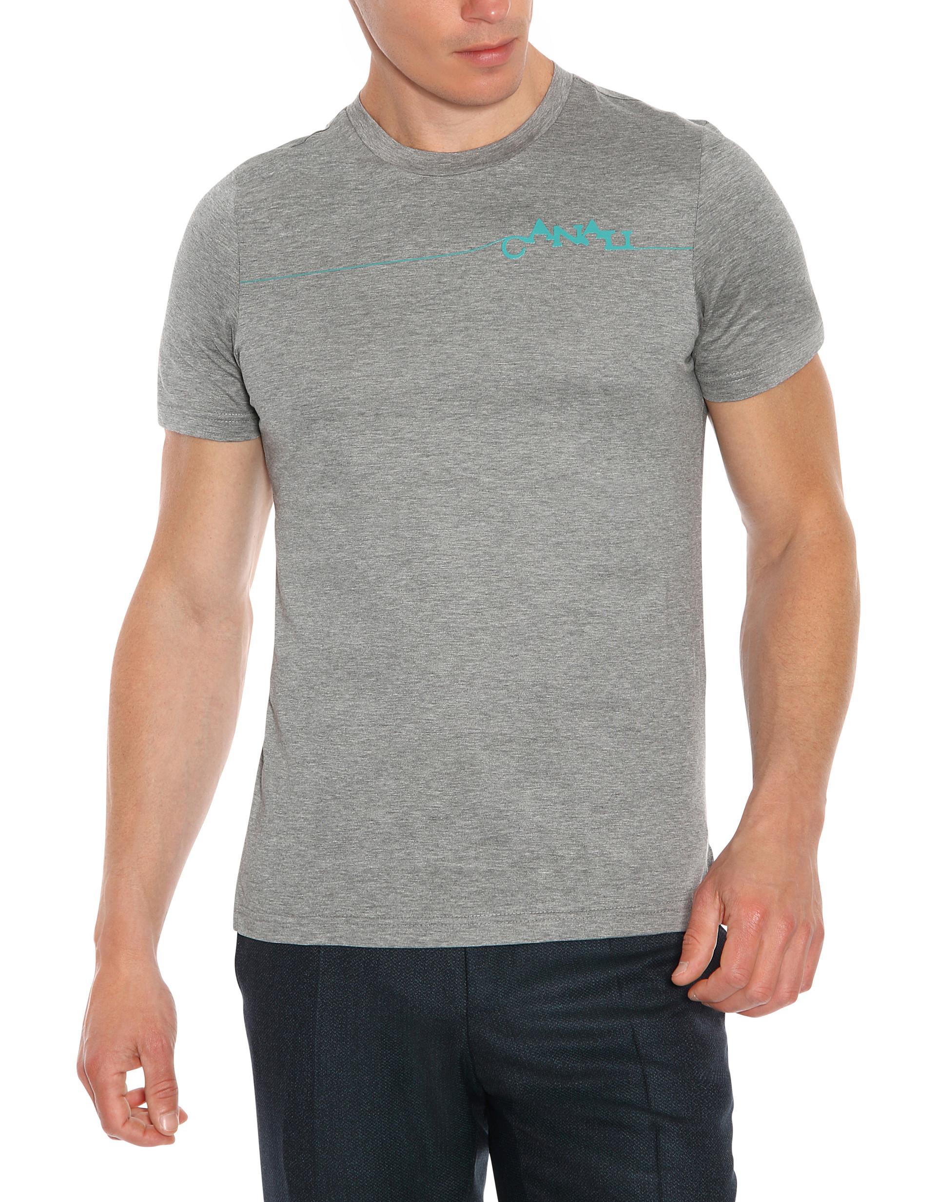 Canali Cotton Light Gray Jersey T-shirt for Men - Lyst