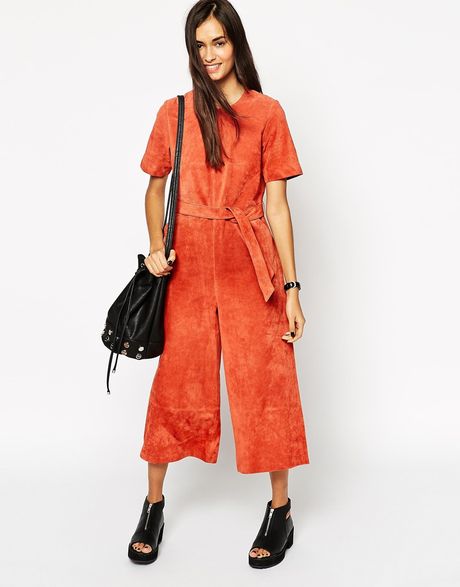 suede jumpsuit