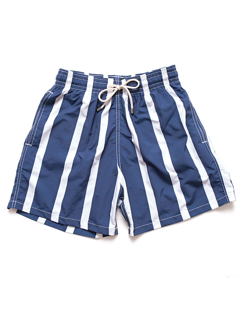 Solid & Striped The Classic Water Mill Stripe Swim Shorts in Blue for ...