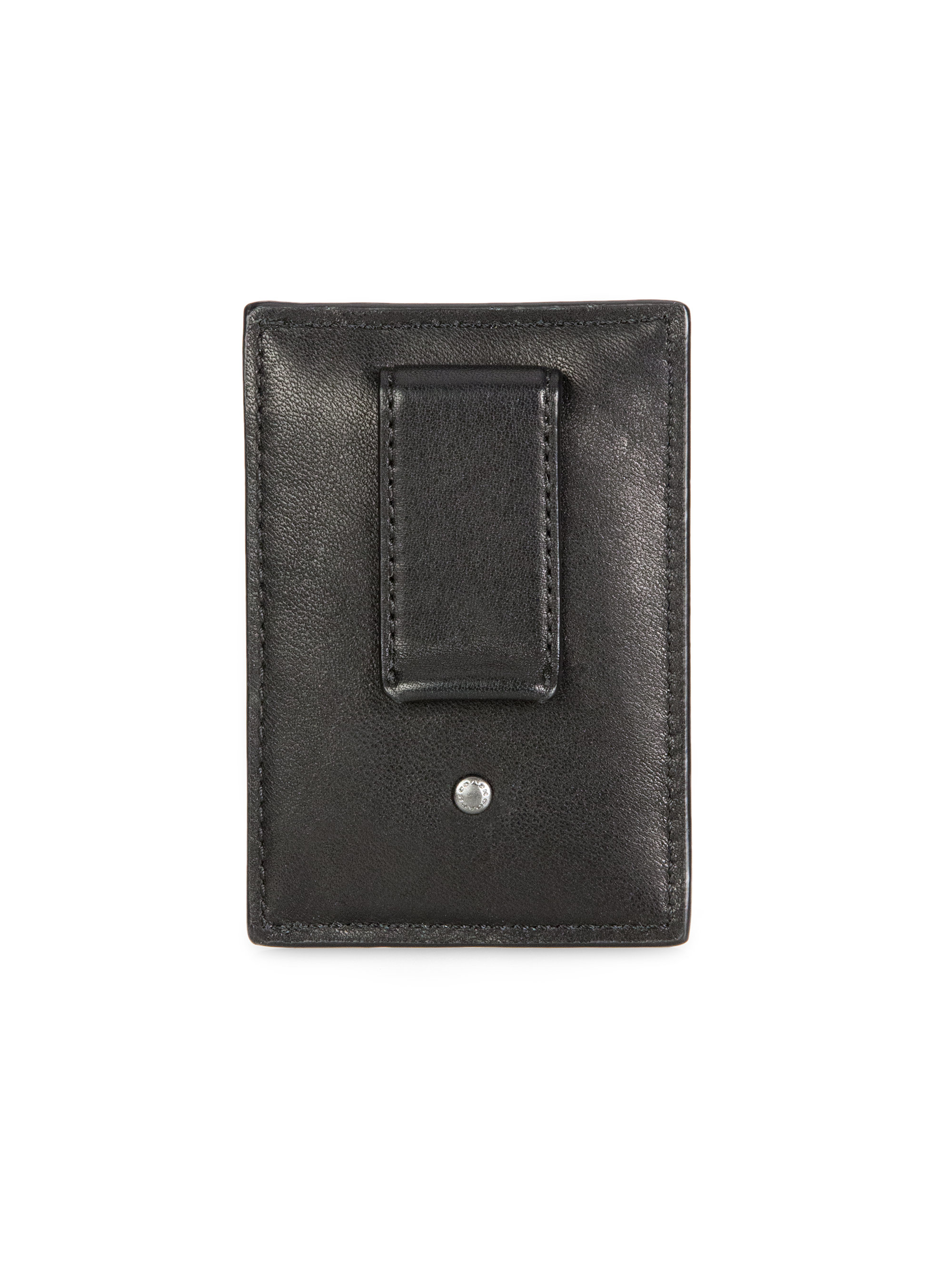 Coach Leather Money Clip in Black for Men | Lyst