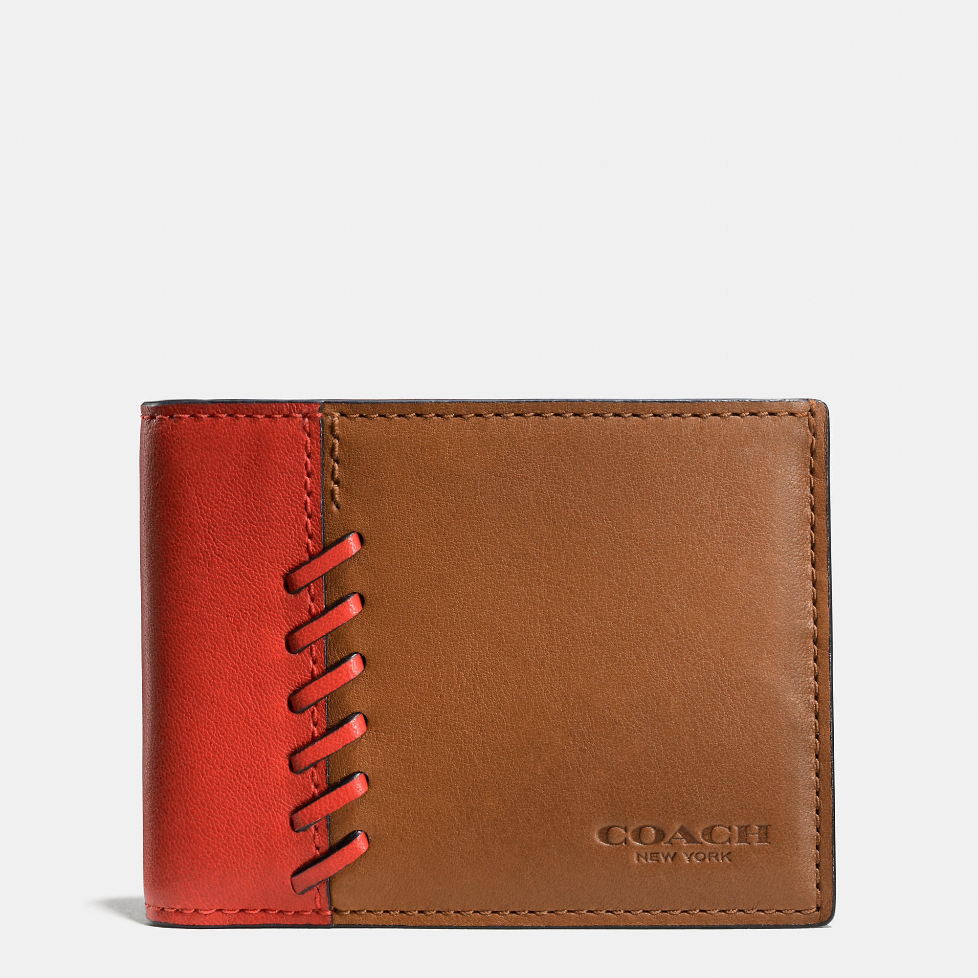 Coach Rip And Repair Slim Billfold Wallet In Sport Calf ...