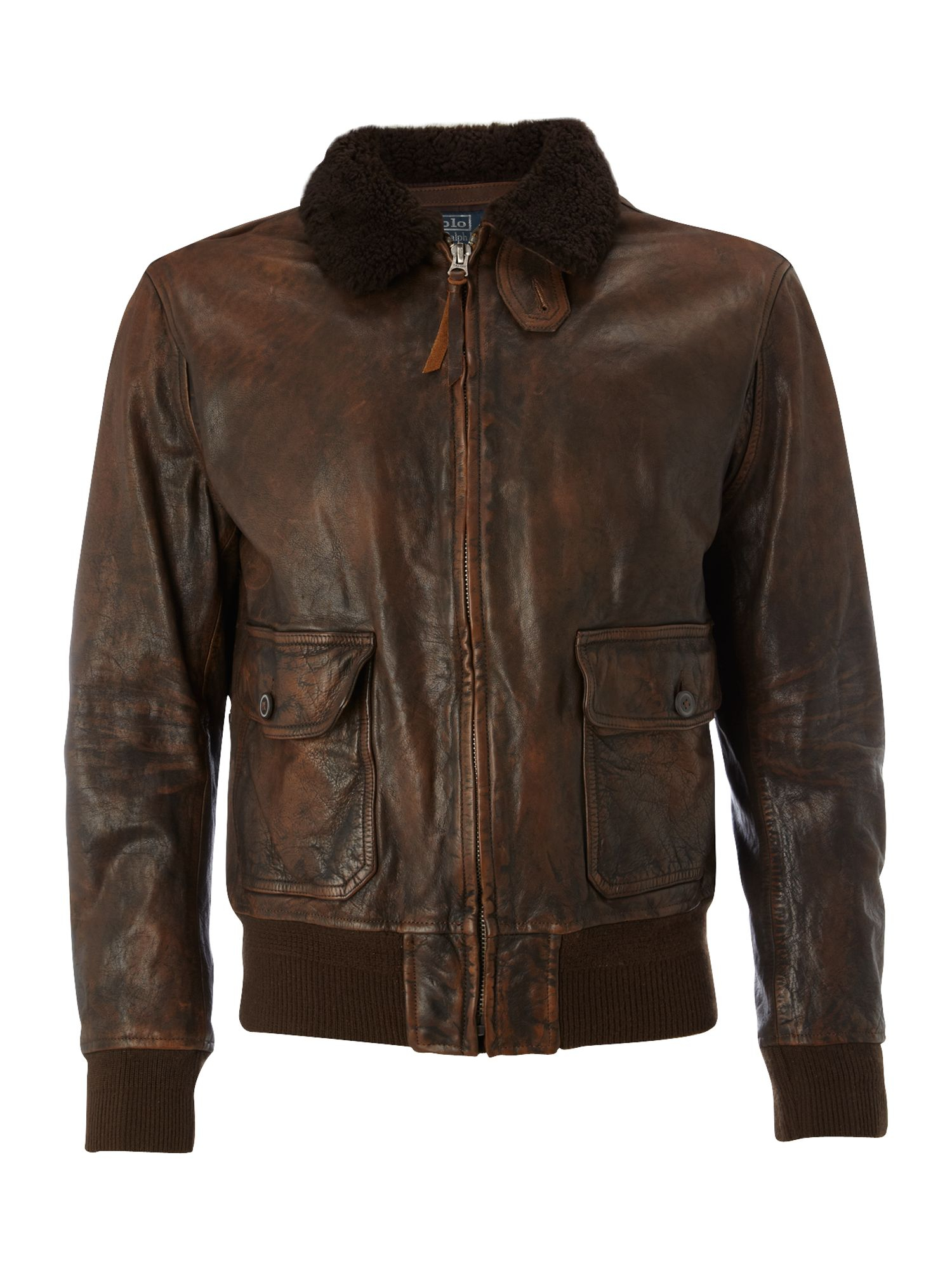 Polo Ralph Lauren Vintage Leather Jacket in Brown for Men | Lyst