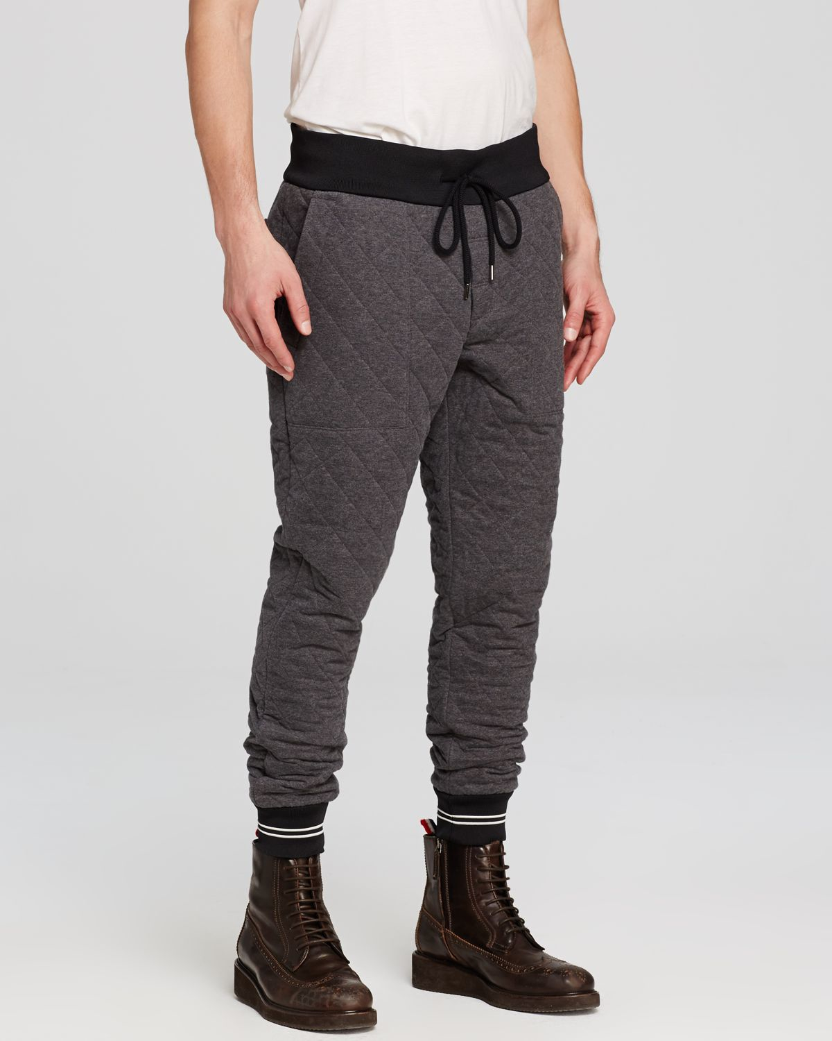 quilted joggers