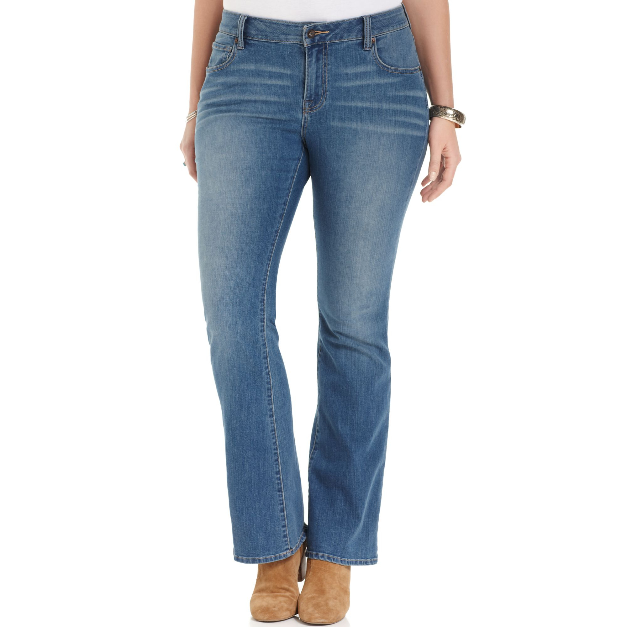 Lucky Brand Plus Size Ginger Bootcut Jeans in Blue (Prescott) | Lyst