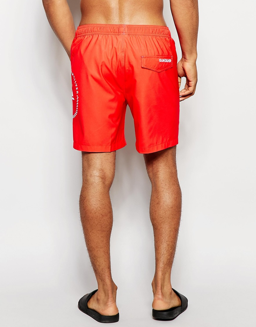 Quiksilver Sideways Volley 17 Inch Swim Shorts in Red for Men - Lyst
 Quiksilver Shorts Red