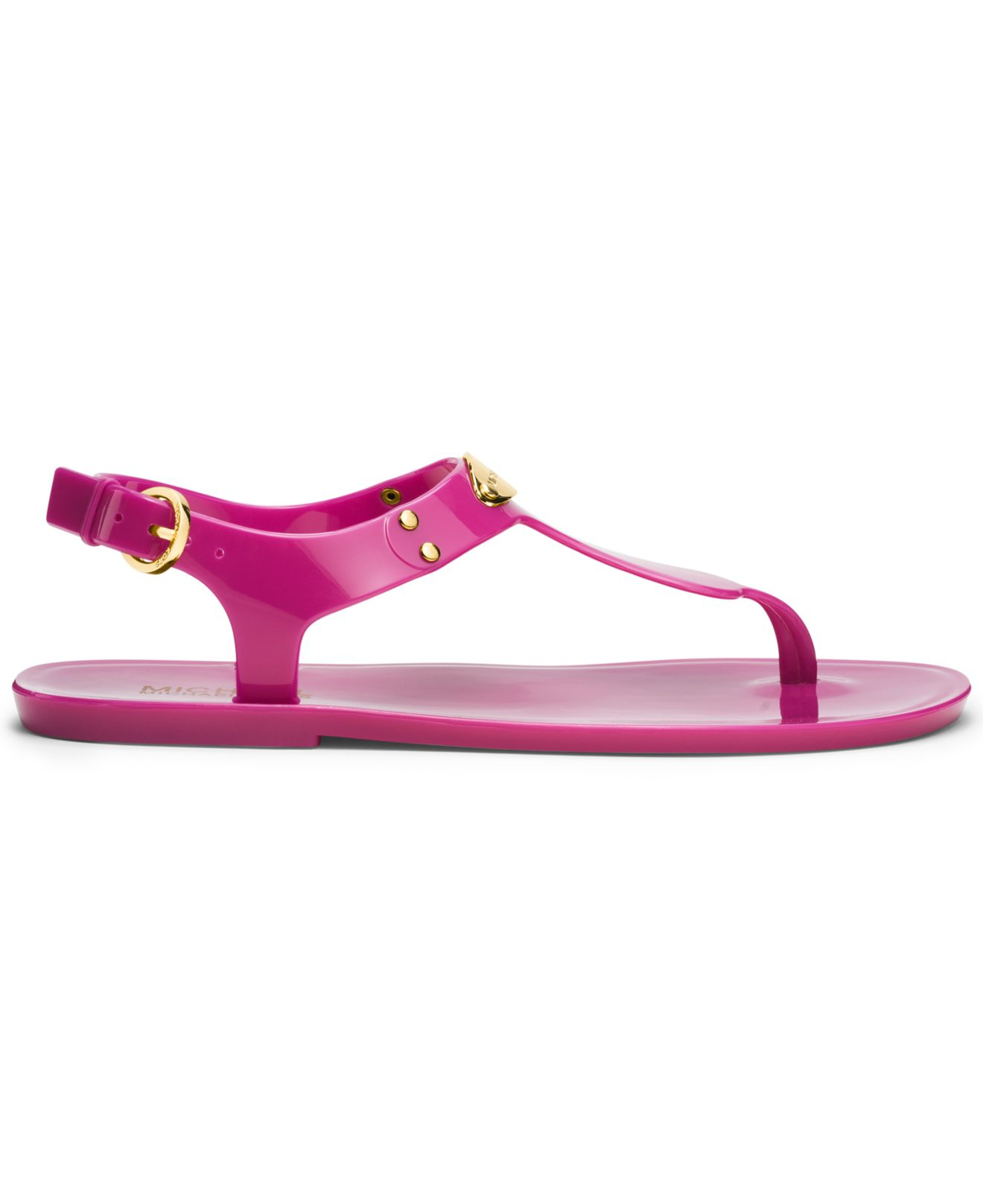 Michael Kors Michael Plate Jelly Sandals in Pink - Lyst