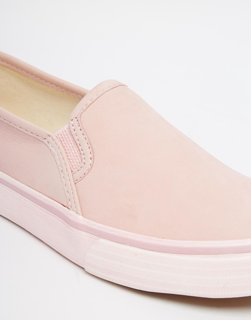 womens keds leather slip on