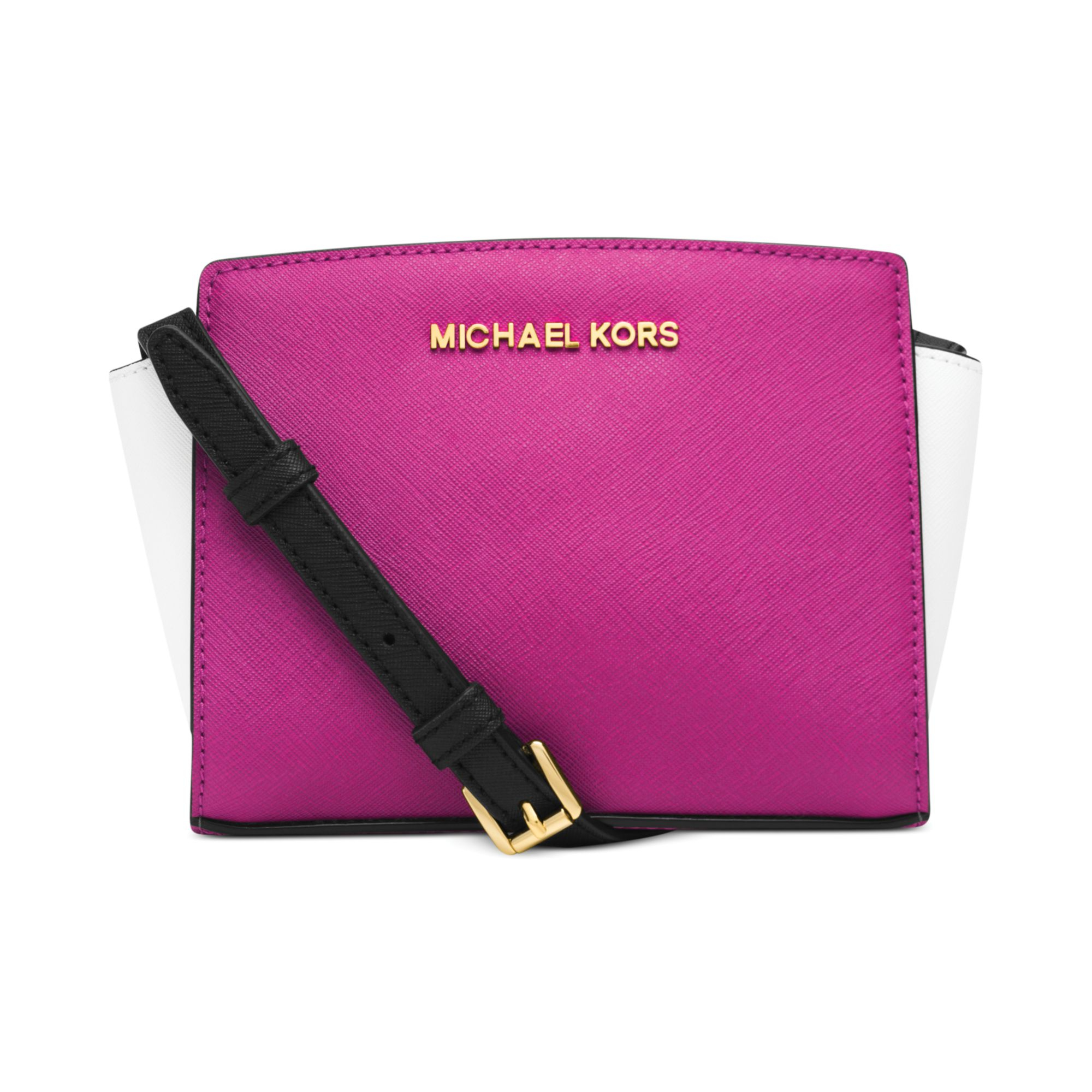 Michael Kors Michael Selma Mini Messenger Bag in Purple (RASPBERRY ...