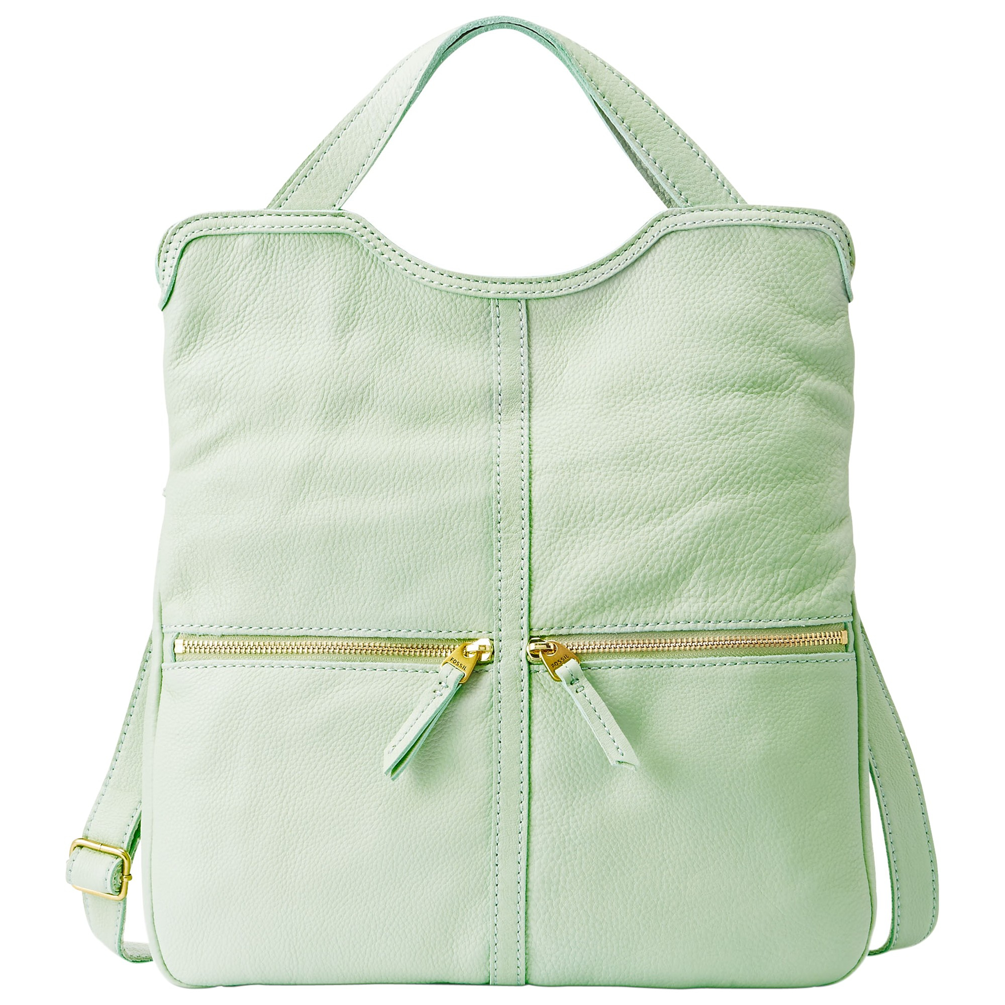 Fossil Erin Fold Over Tote Bag in Green (Pastel Green) | Lyst